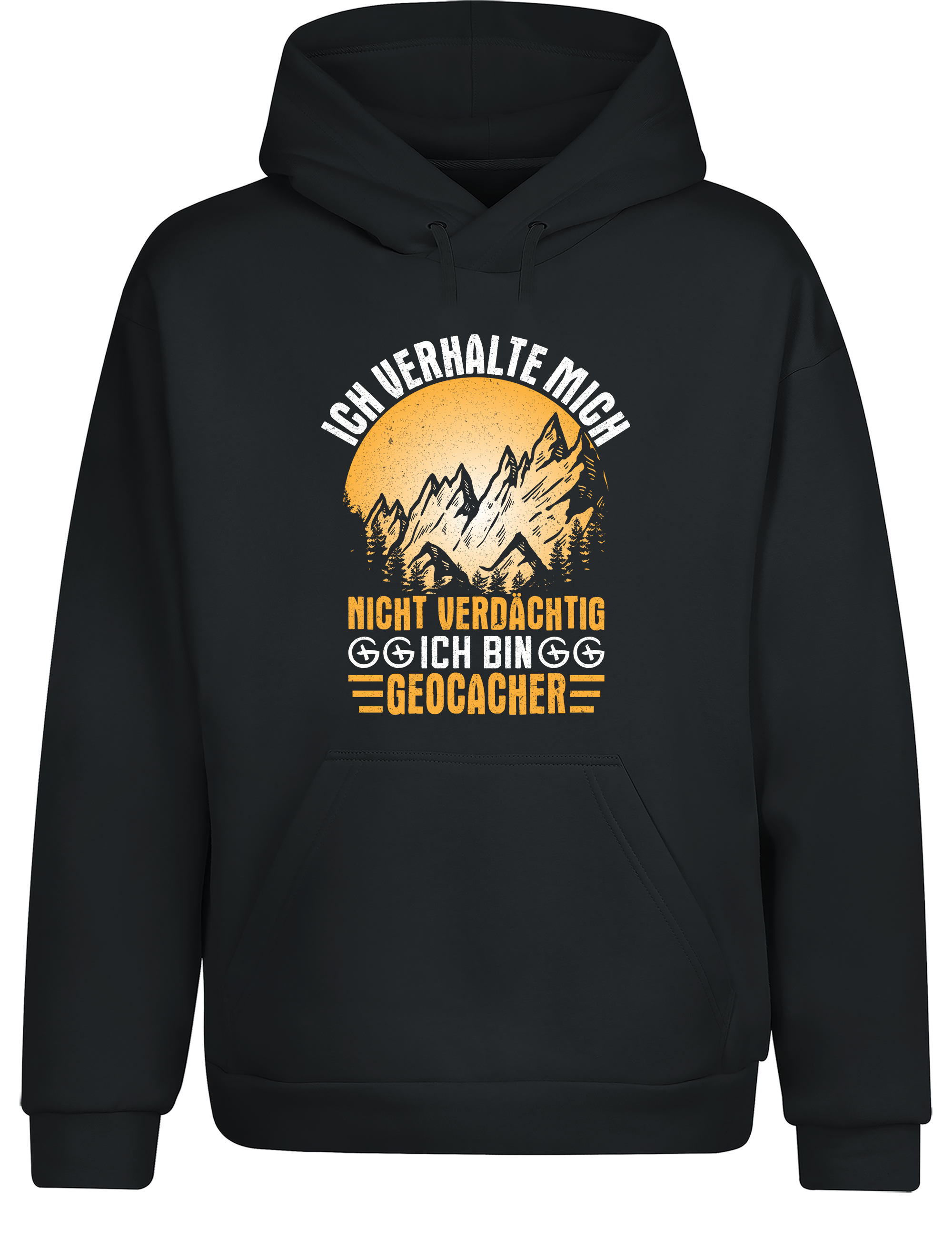 Ich verhalte mich nicht verdächtig – Ich bin Geocacher | Lustiger Hoodie für Geocacher & Schatzsucher