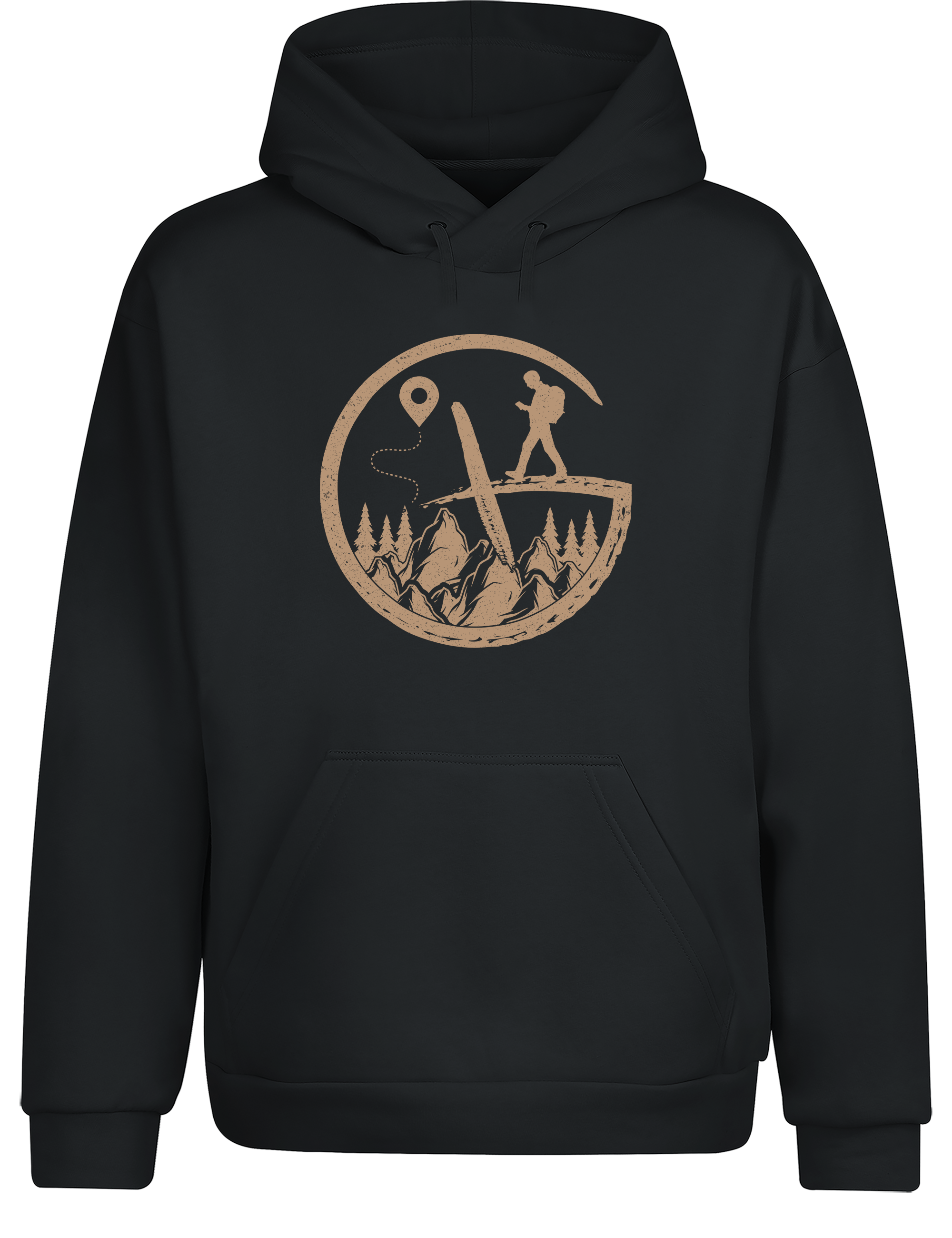 Geocaching Abenteuer – Hoodie | Bequemer Kapuzenpullover für Schatzsucher, Wanderer & Outdoor-Fans