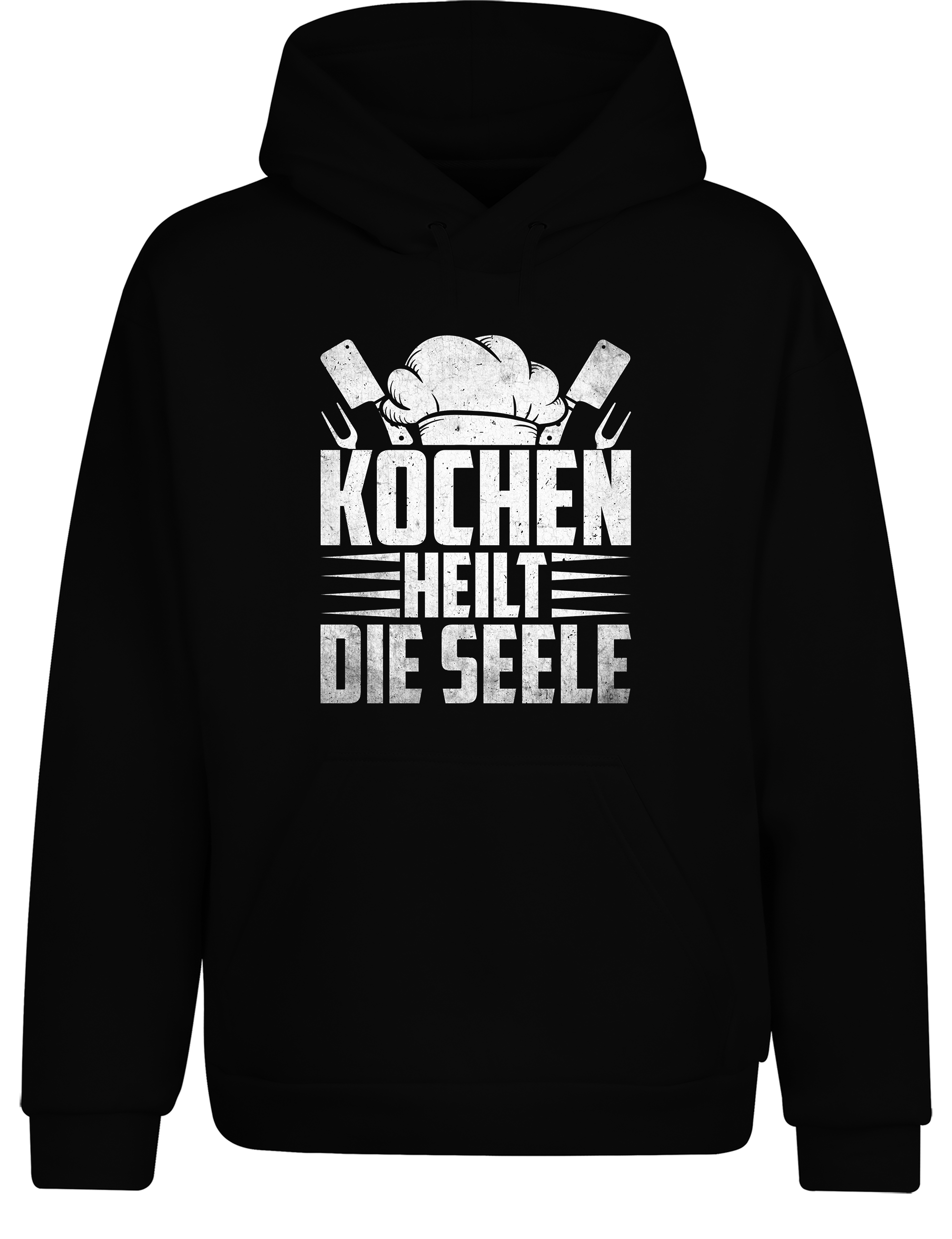 Unisex Hoodie „Kochen heilt die Seele“ | Gemütlicher Koch Hoodie für Küche & Freizeit