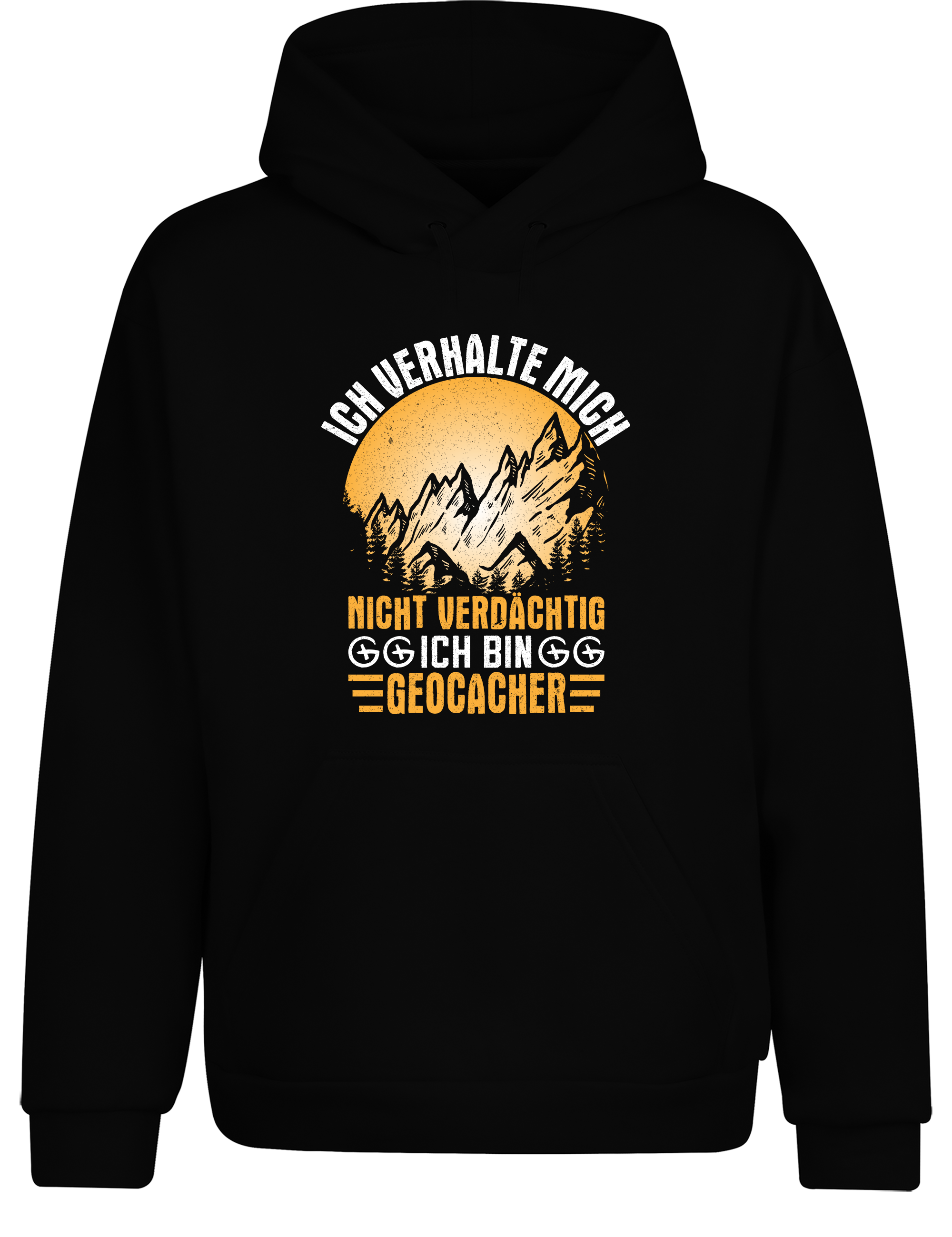 Ich verhalte mich nicht verdächtig – Ich bin Geocacher | Lustiger Hoodie für Geocacher & Schatzsucher