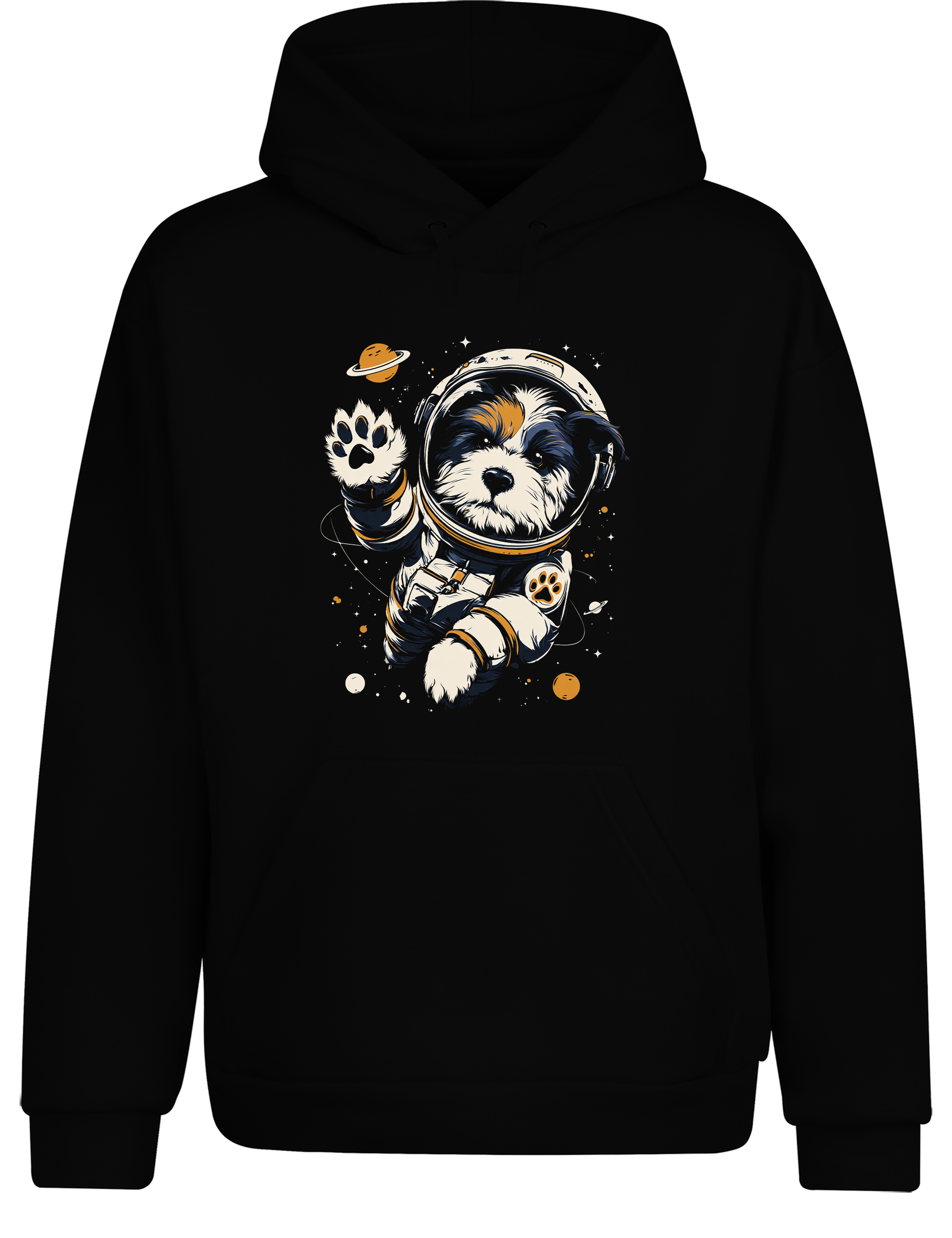 Unisex Hoodie Astronaut Hund im Weltall | Lustiger Space Hunde Hoodie