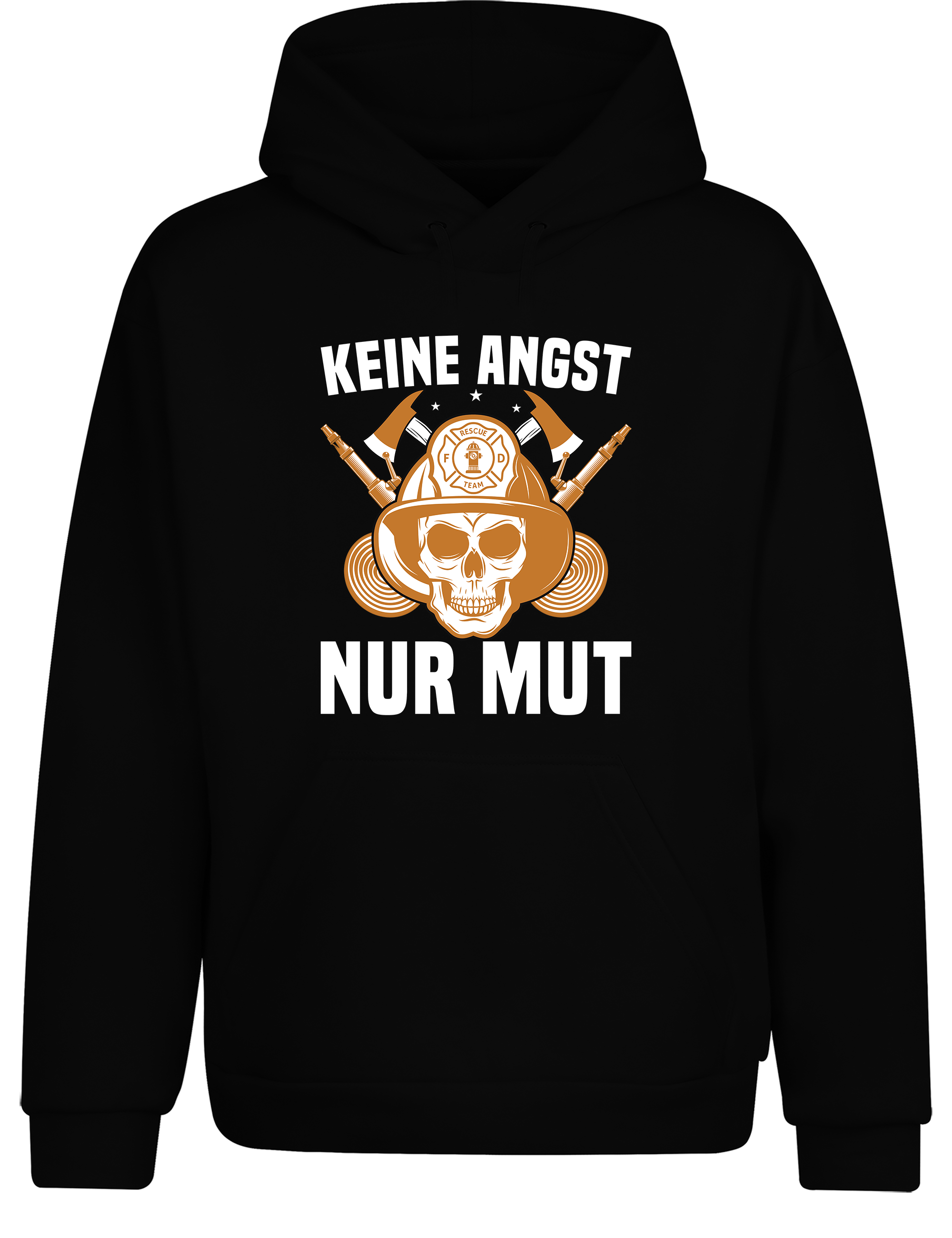 Unisex Hoodie Keine Angst Nur Mut | Feuerwehr Hoodie mit starkem Statement