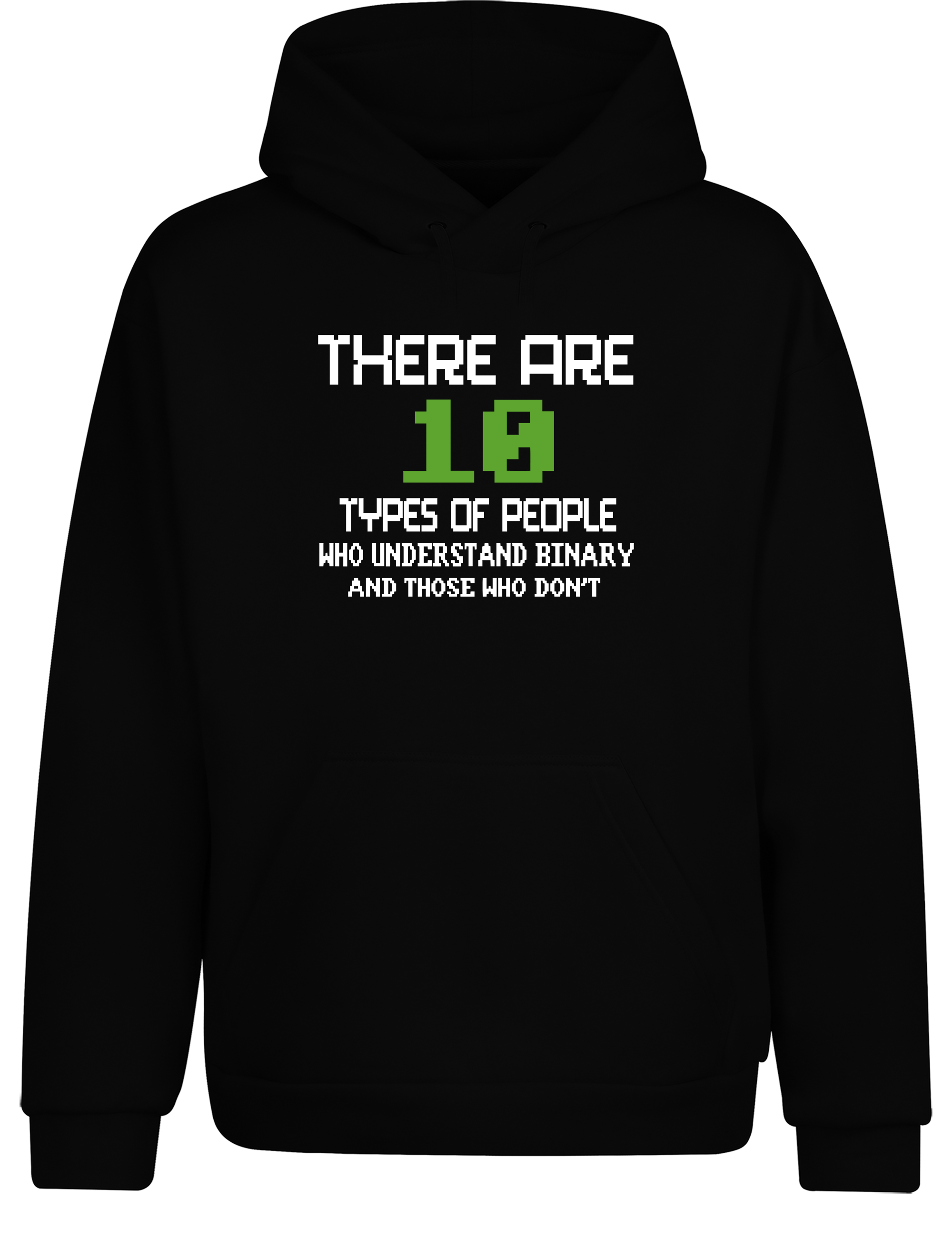 There Are 10 Types of People – Hoodie im Retro Stil | Lustiger Kapuzenpullover für Programmierer, Entwickler & IT-Fans