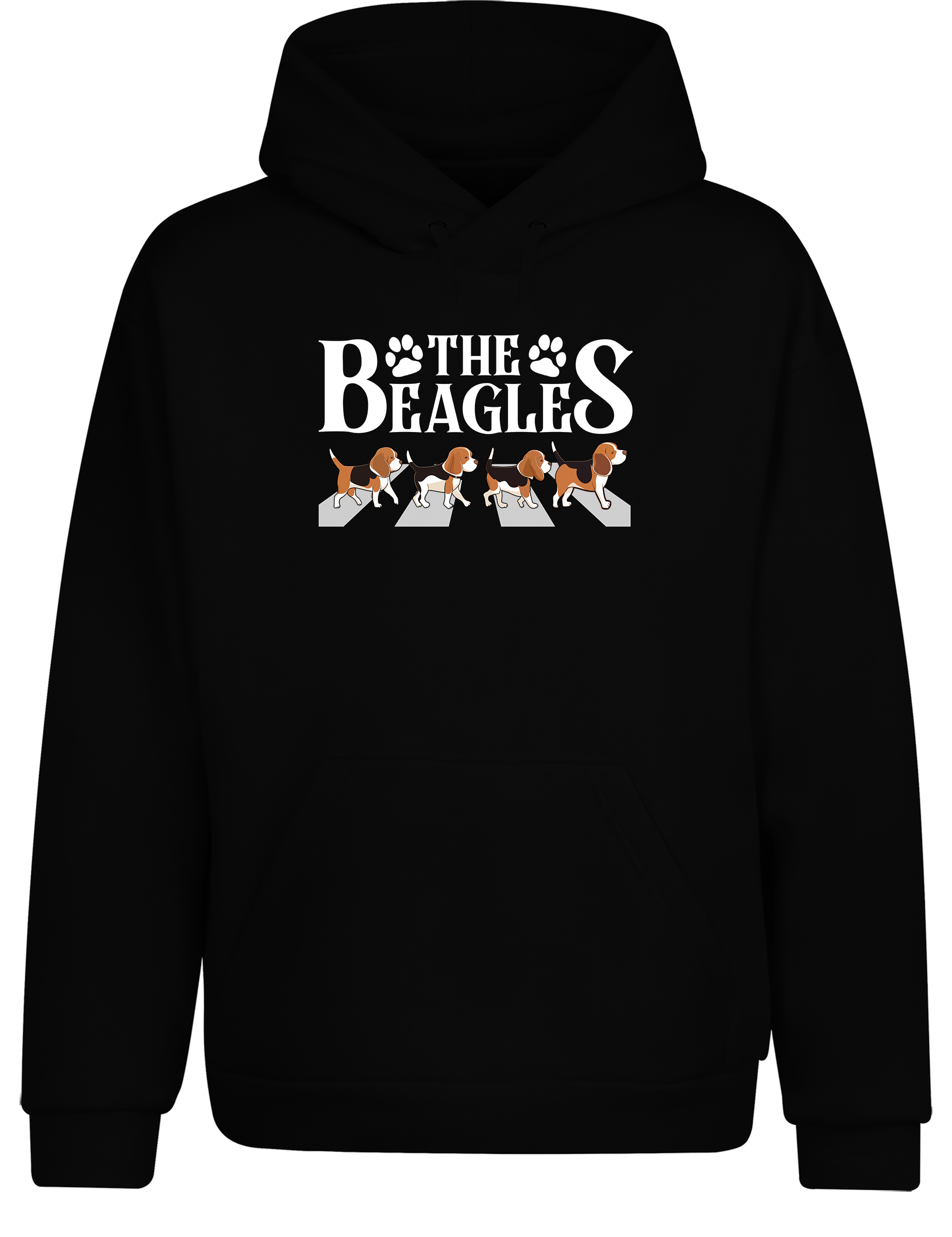 Unisex Hoodie „The Beagles“ | Lustiger Hunde-Hoodie im Abbey-Road-Design