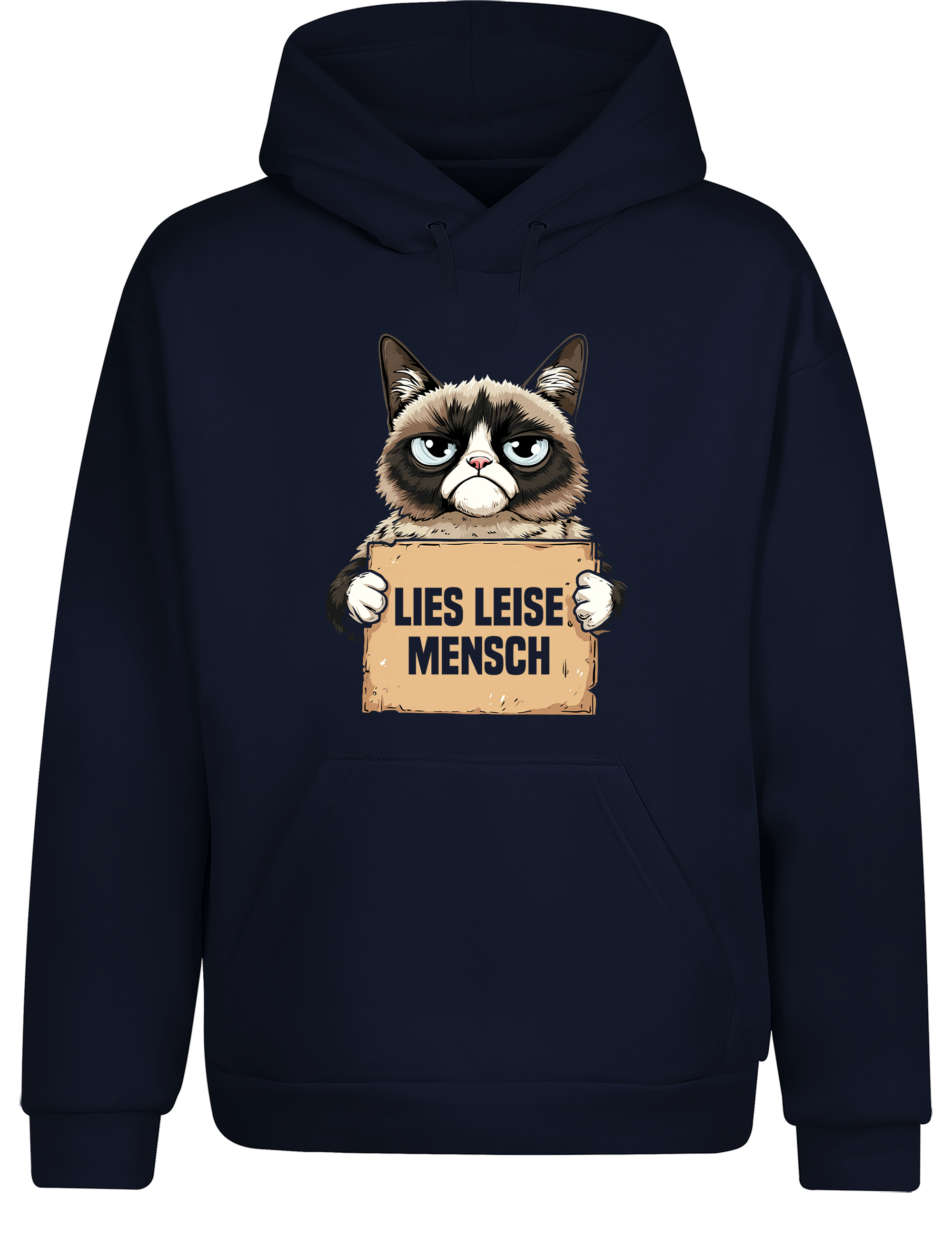 Lies leise Mensch – Hoodie im Retro Stil | Perfekter Kapuzenpullover für Leseratten, Bücherwürmer & Geschenkidee