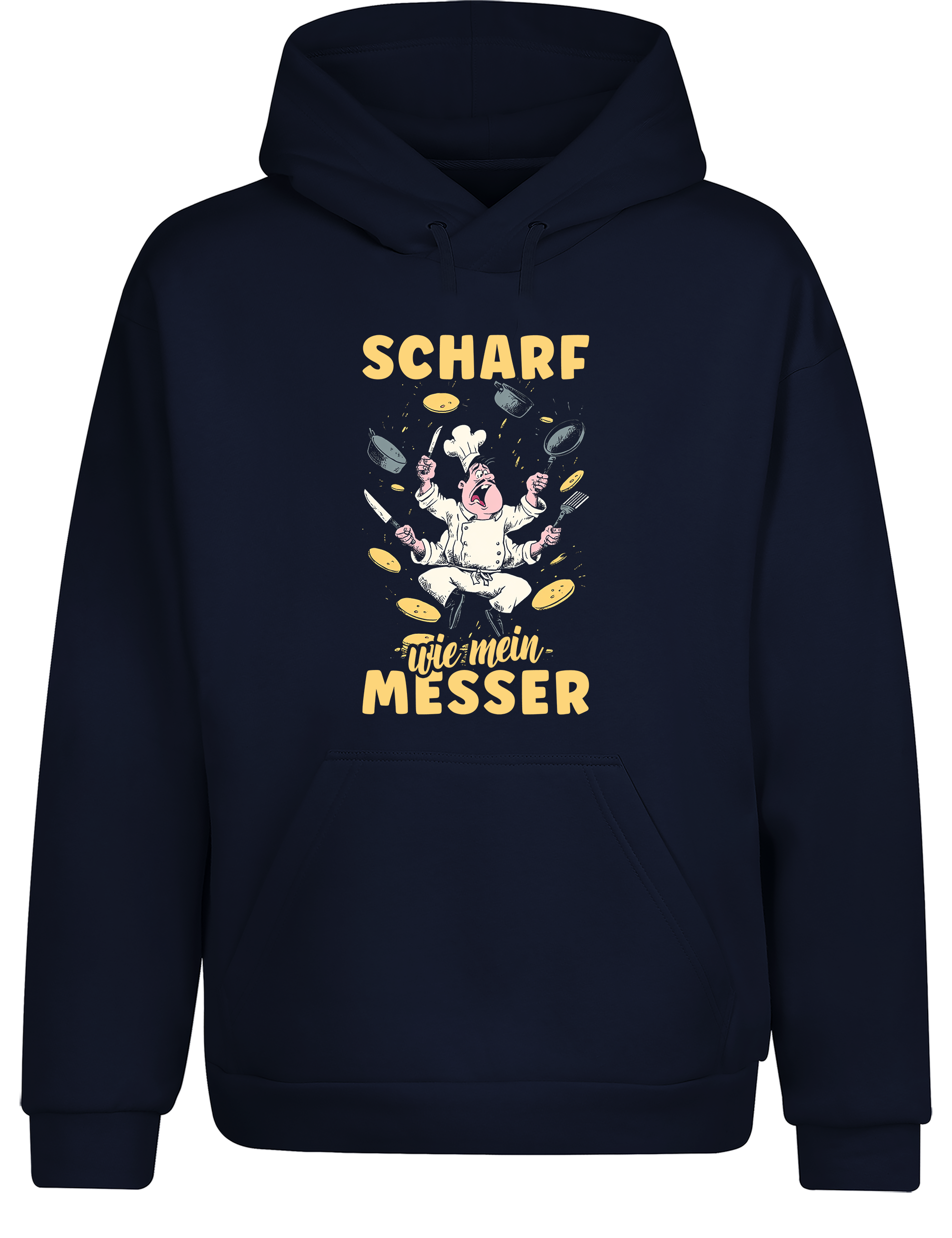 Unisex Hoodie „Scharf wie mein Messer“ | Cooler Koch Hoodie für Küche & Grill