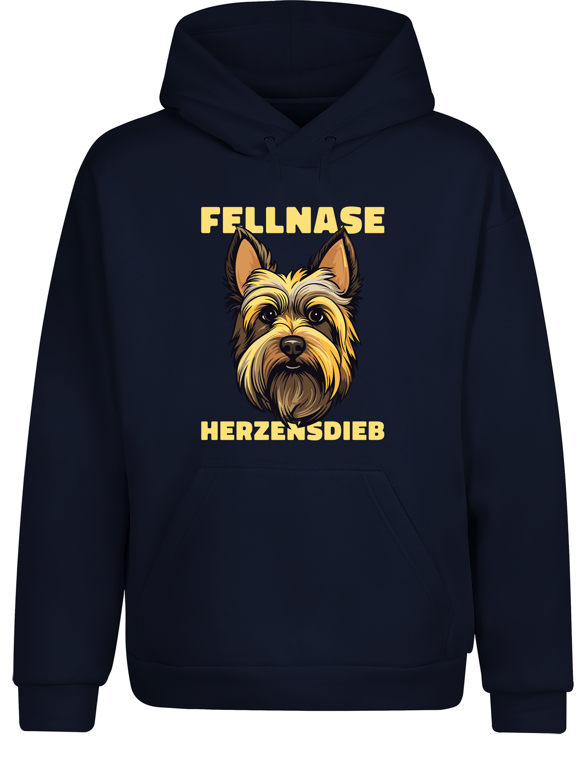 Unisex Hoodie „Fellnase Herzensdieb“ | Lustiger Hunde Hoodie für Hundeliebhaber