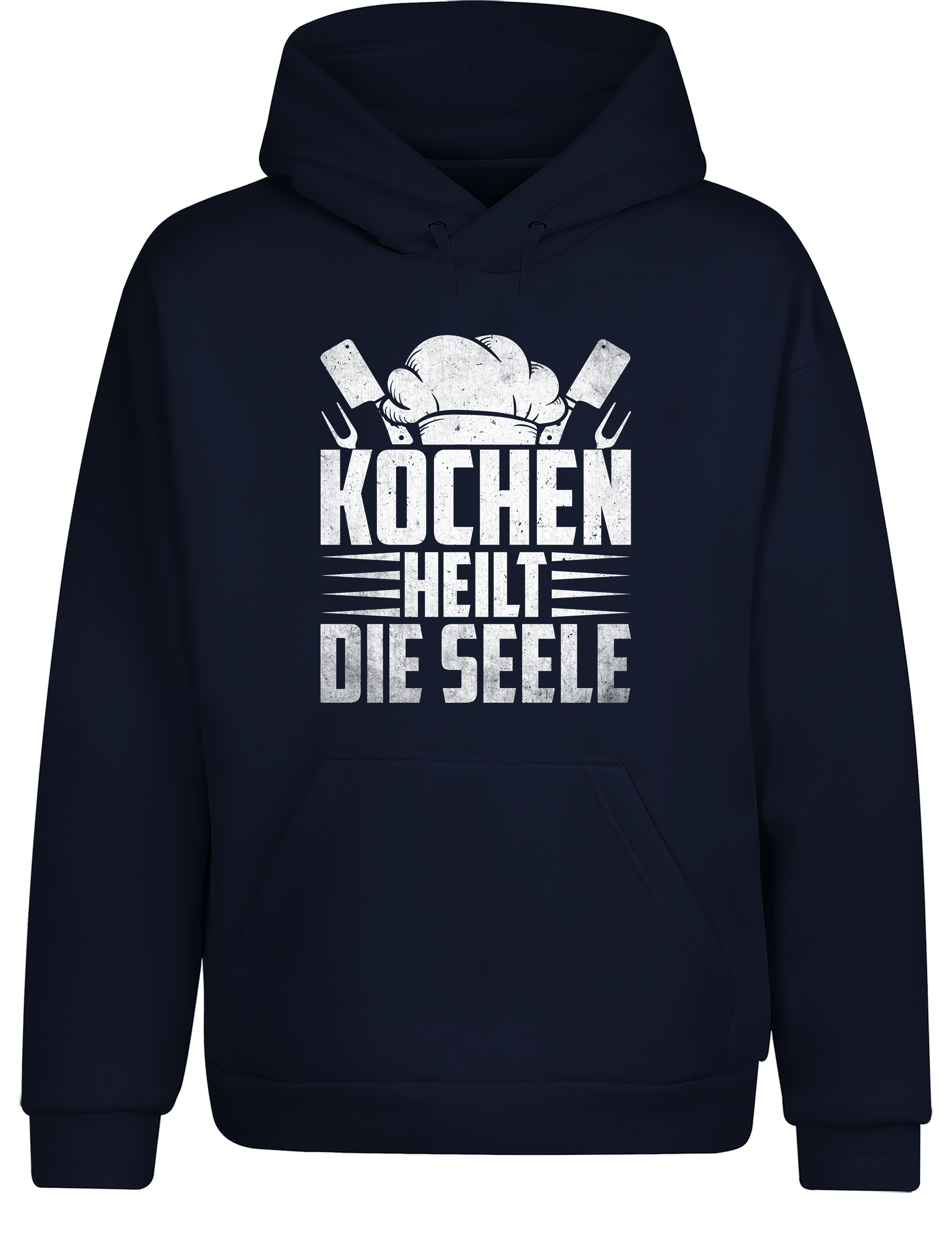 Unisex Hoodie „Kochen heilt die Seele“ | Gemütlicher Koch Hoodie für Küche & Freizeit
