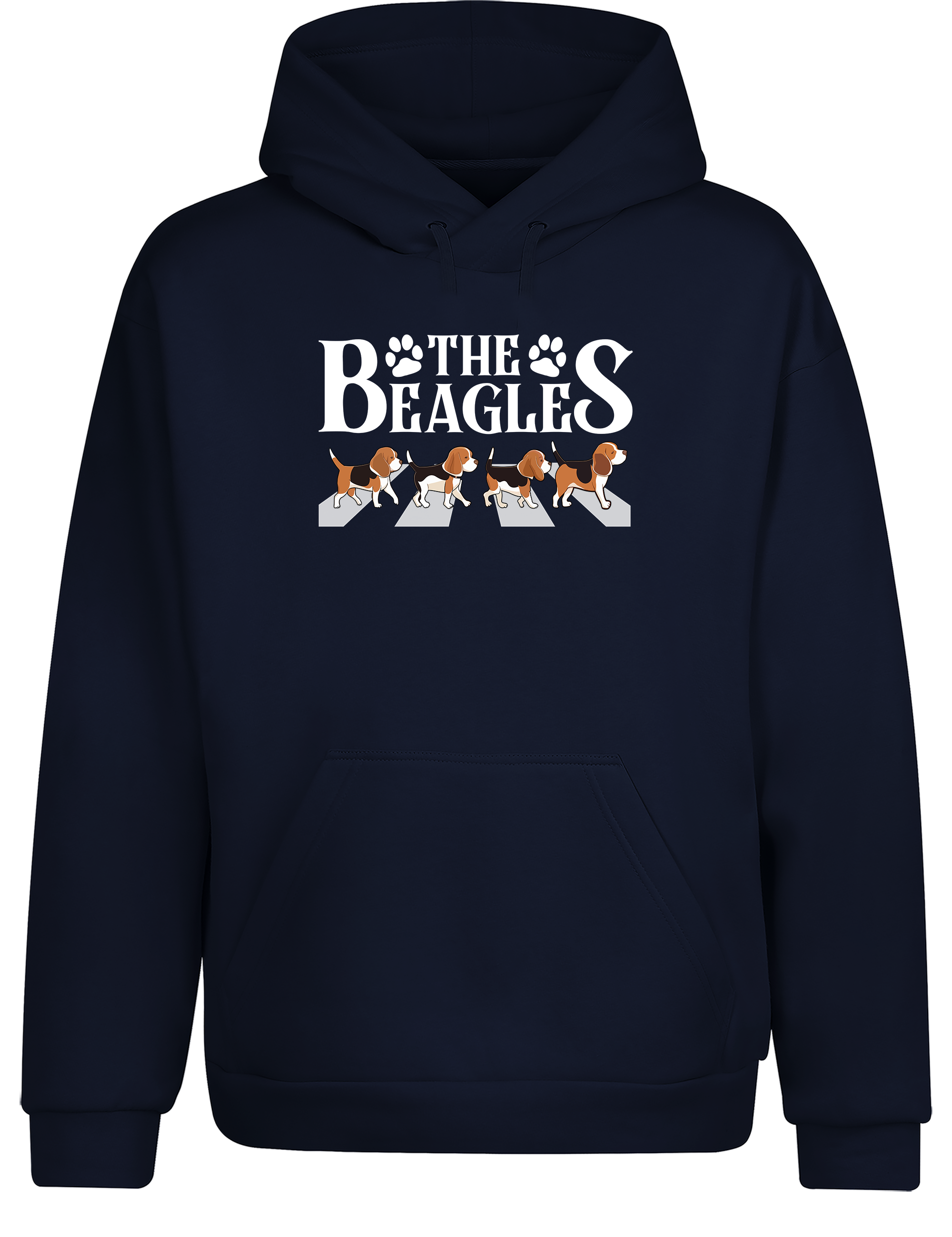Unisex Hoodie „The Beagles“ | Lustiger Hunde-Hoodie im Abbey-Road-Design