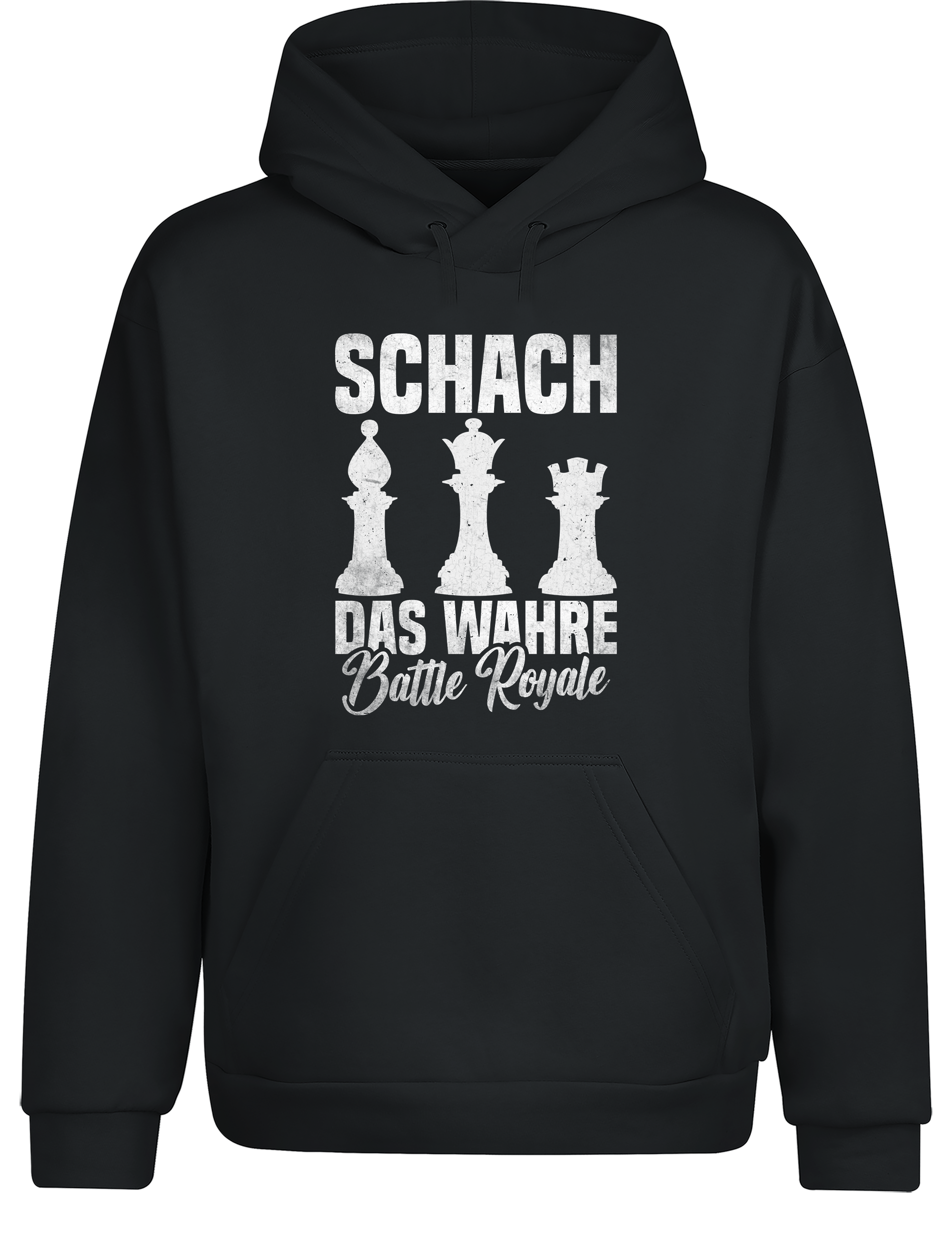 Schach das wahre Battle Royale – Hoodie im Retro-Stil | Perfekter Kapuzenpullover für Schachspieler, Turniere, Freizeit & als Geschenkidee