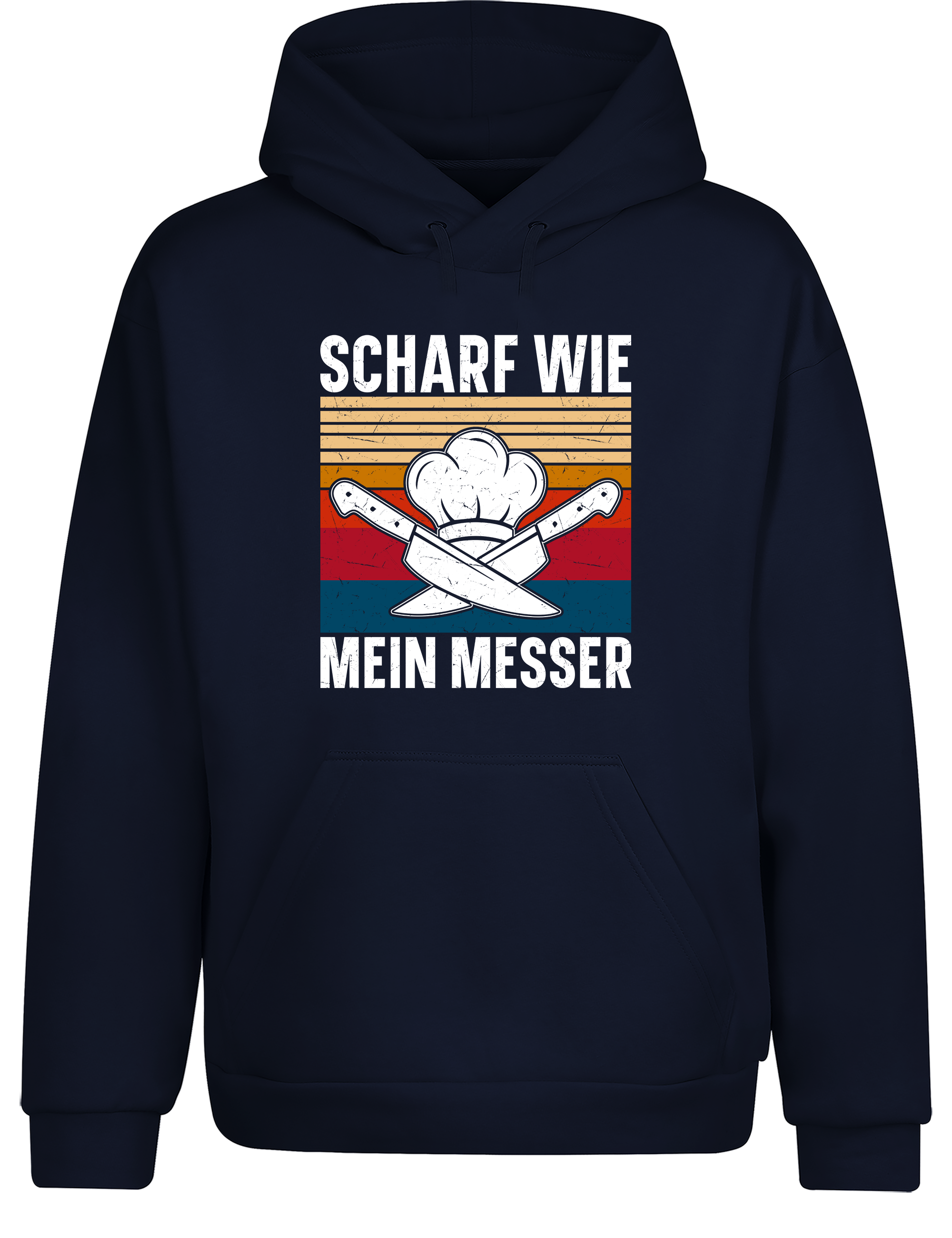 Unisex Hoodie „Scharf wie mein Messer“ | Lustiger Koch Hoodie für Küche & Grill