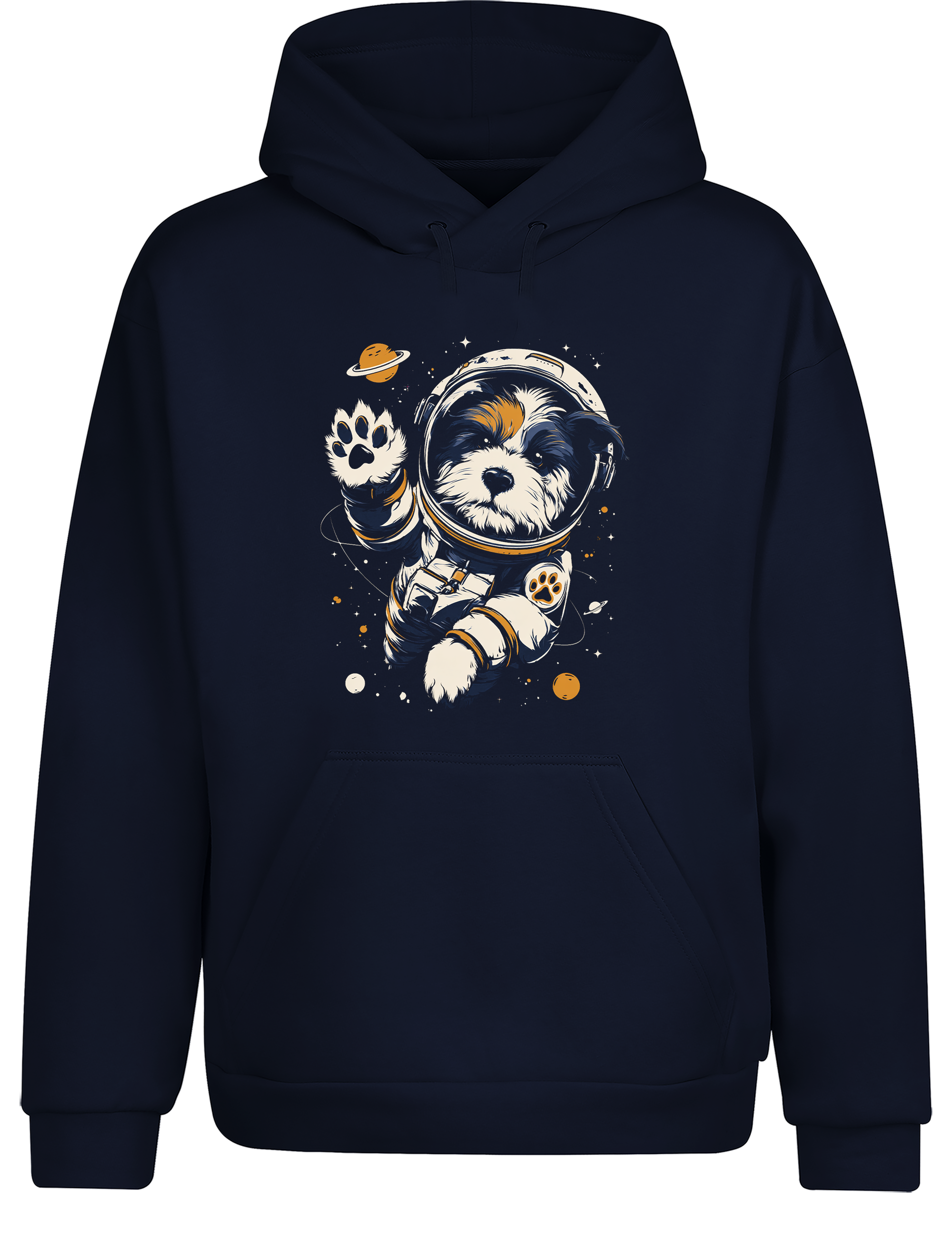 Unisex Hoodie Astronaut Hund im Weltall | Lustiger Space Hunde Hoodie