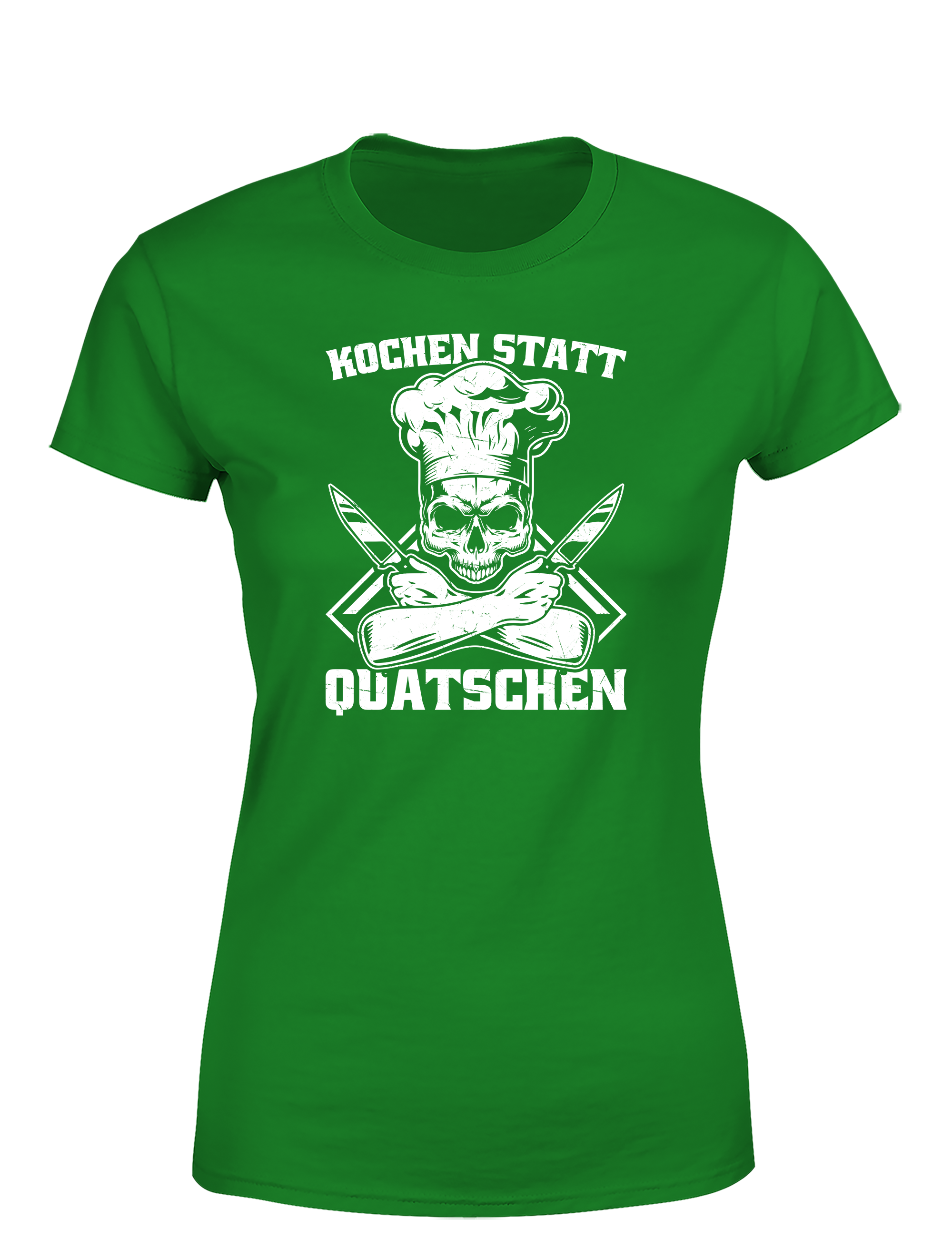Damen T-Shirt „Kochen statt Quatschen“ | Cooles Koch Shirt für Frauen mit Humor