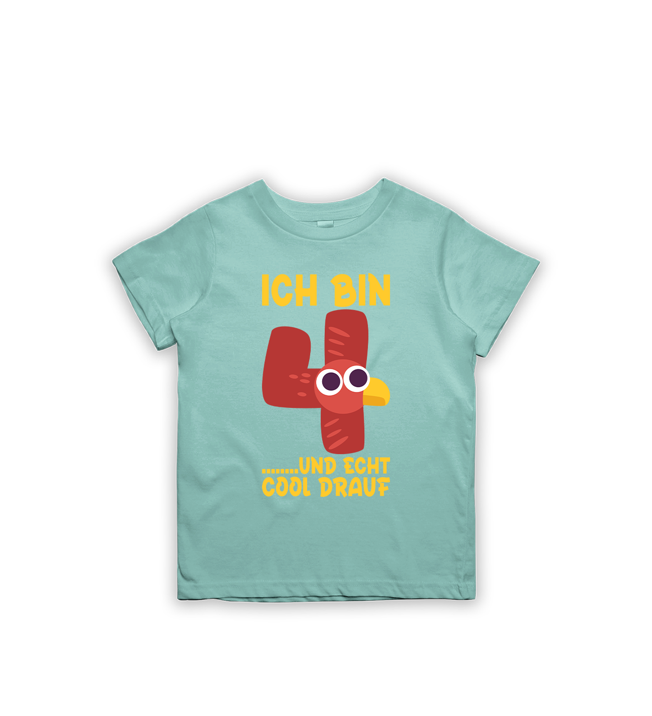 Ich bin 4 und echt cool drauf Kinder T-Shirt – Lustiges Geburtstagsshirt für Kinder