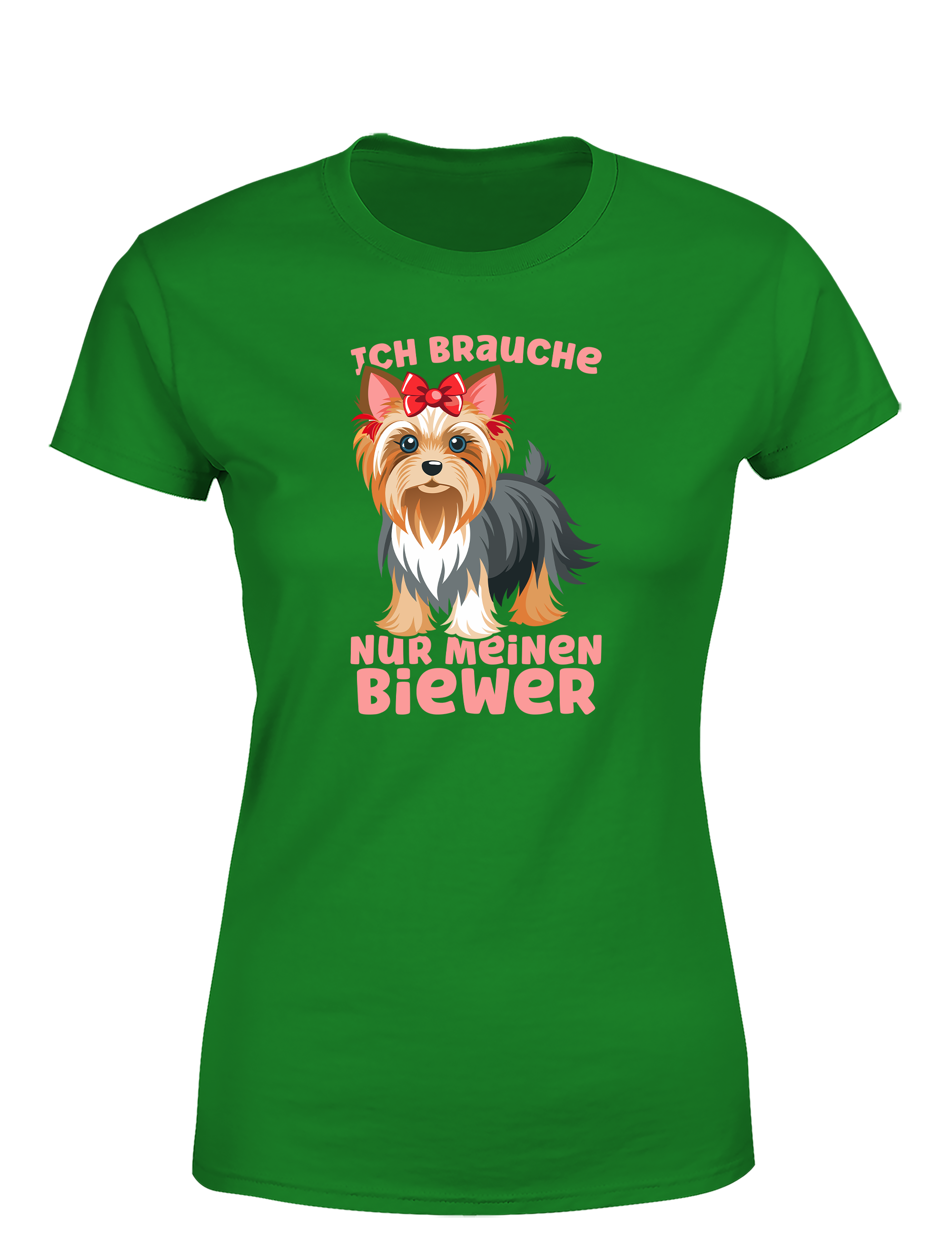 Damen T-Shirt Ich brauche nur meinen Biewer | Süßes Hunde Shirt für Hundemamas