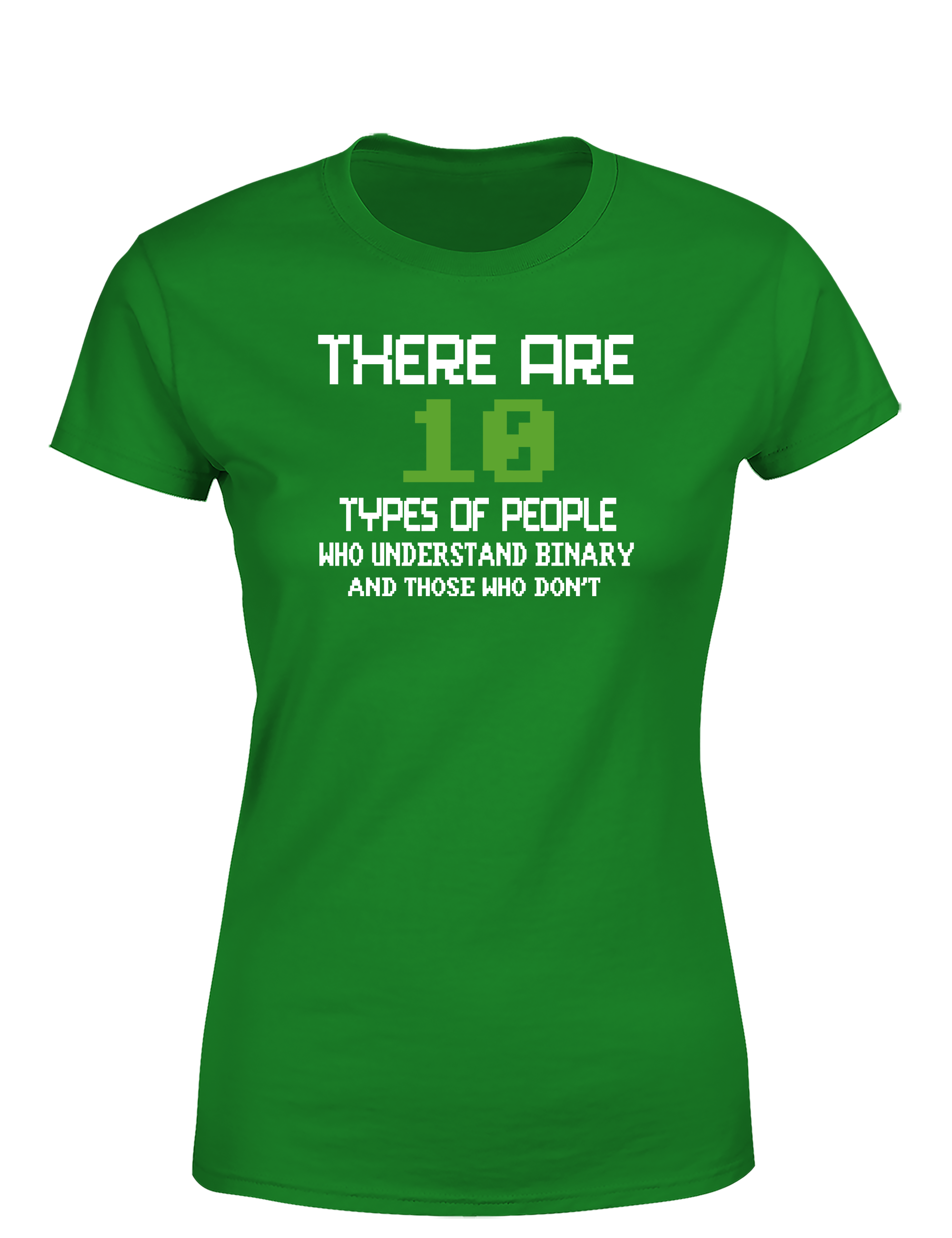 There Are 10 Types of People – Damen T-Shirt im Retro Stil | Lustiges Nerd Shirt für Programmiererinnen, Entwicklerinnen & IT-Fans