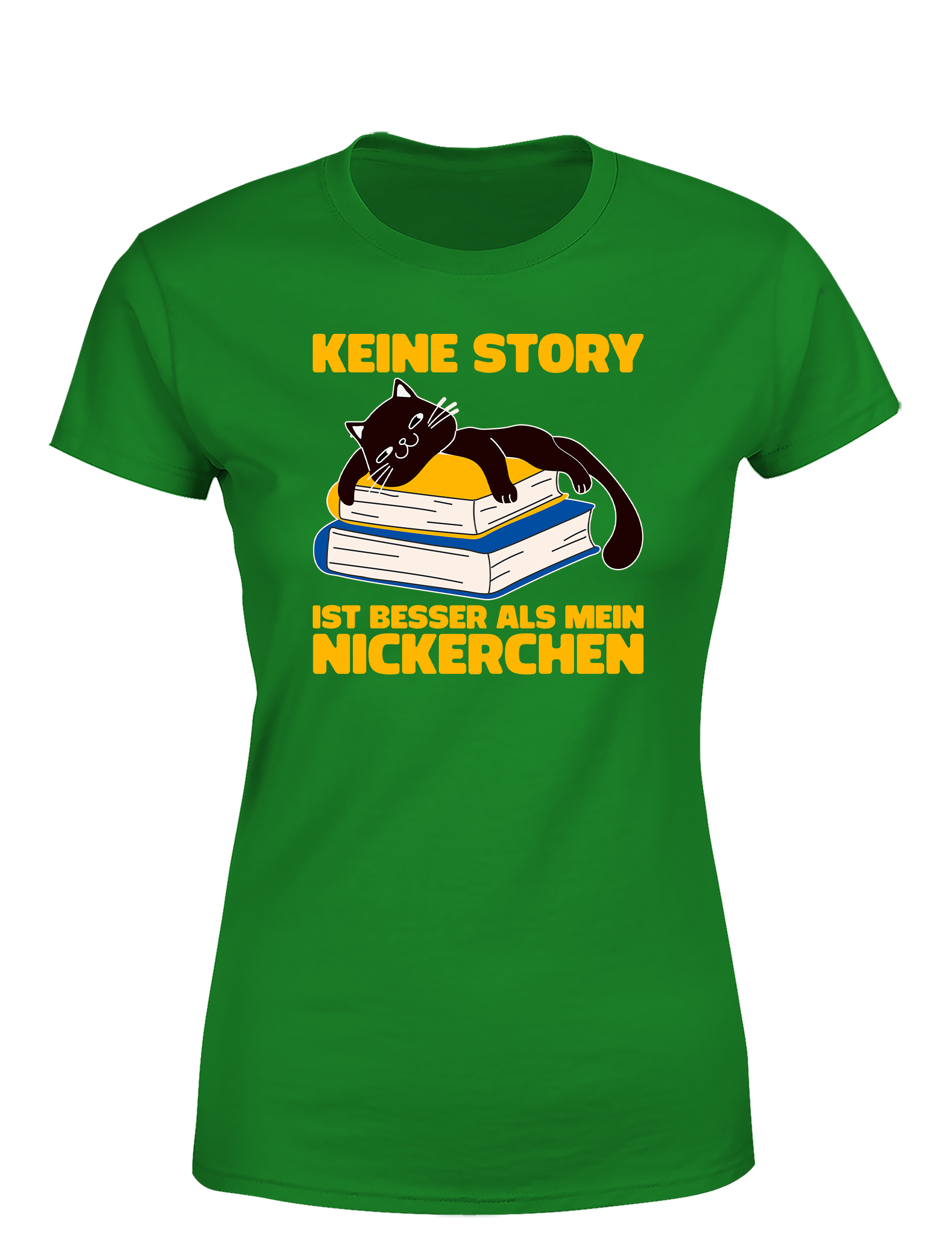 Keine Story ist besser als mein Nickerchen – Damen T-Shirt im Retro Stil | Lustiges Shirt für Leserinnen, Bibliothek & Geschenkidee