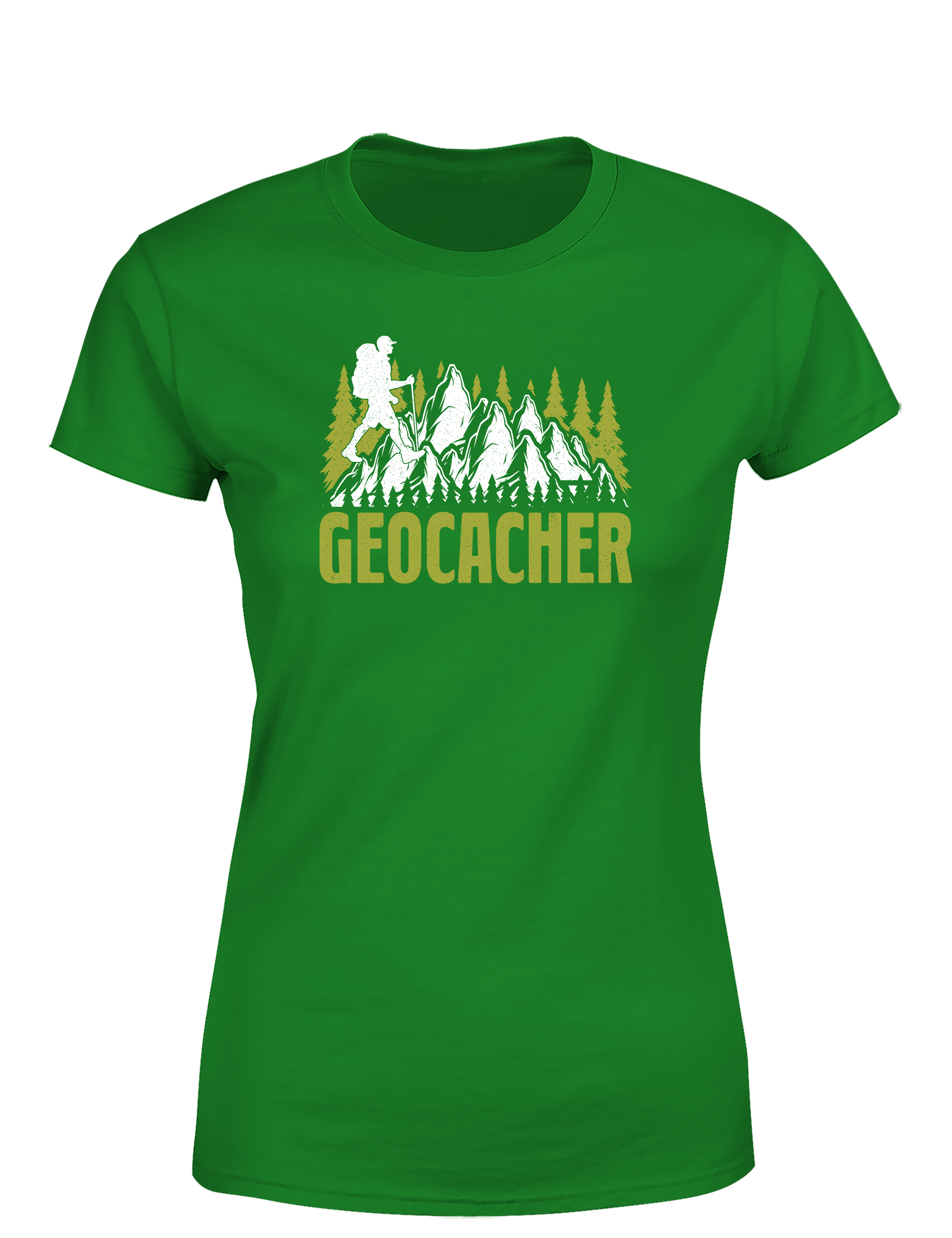 Geocacher – Damen T-Shirt im Retro Stil | Stylisches Shirt für Schatzsucherinnen, Abenteurerinnen & Outdoor-Fans