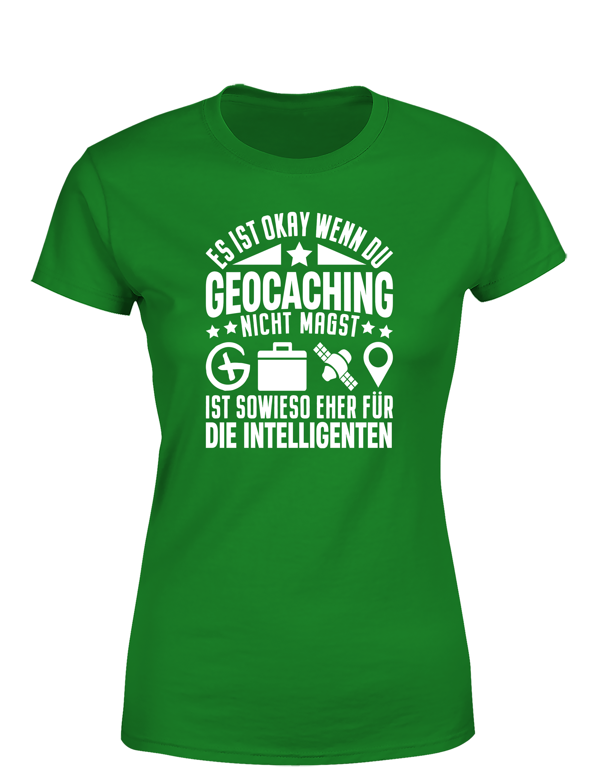 Es ist okay, wenn du Geocaching nicht magst – Damen T-Shirt im Retro Stil | Lustiges Shirt für Geocacherinnen, Schatzsucherinnen & Outdoor-Fans