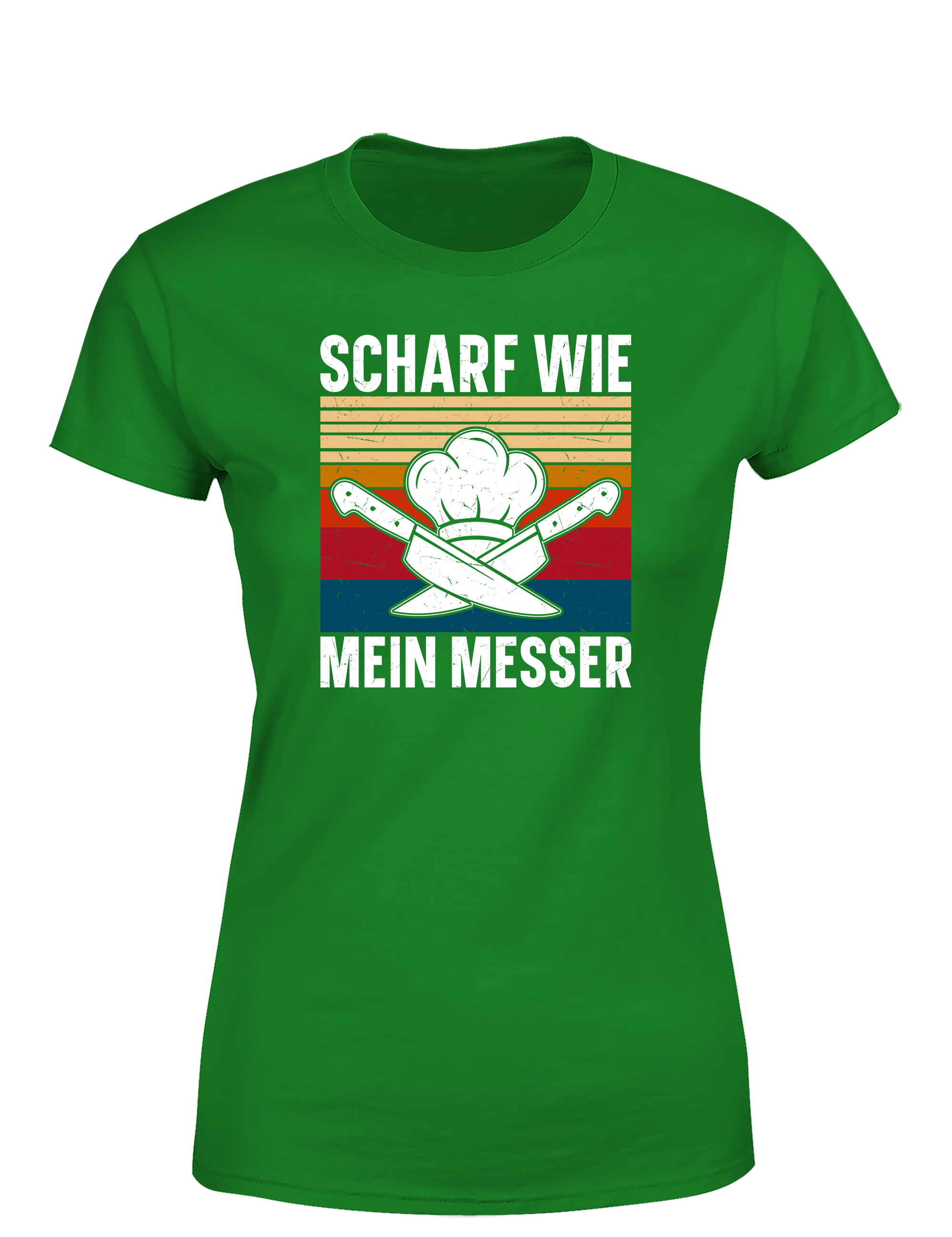 Damen T-Shirt „Scharf wie mein Messer“ | Cooles Koch Shirt für Frauen mit Küchenpower