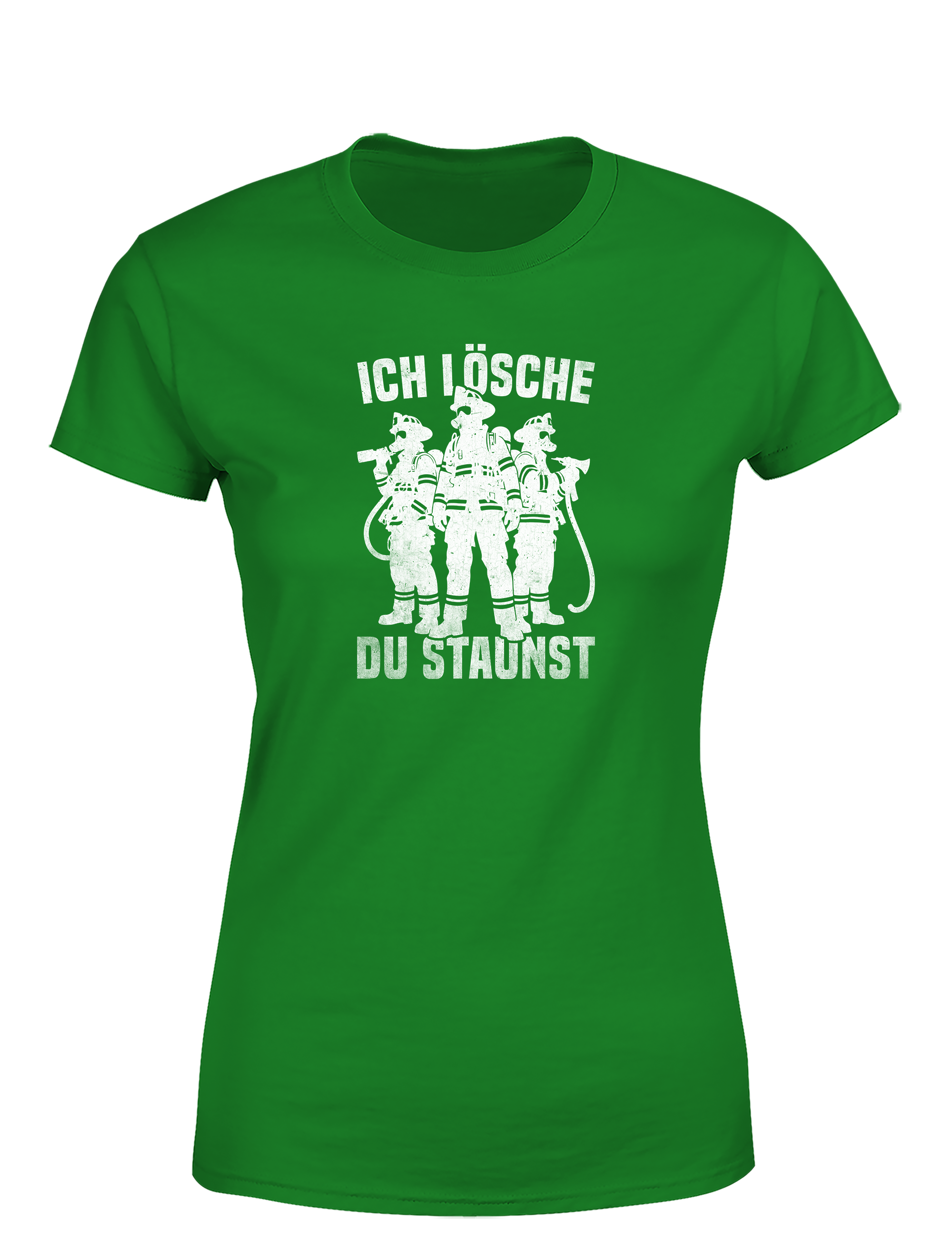 Feuerwehr – Damen T-Shirt „Ich lösche, du staunst“ | Starkes & lustiges Shirt für Feuerwehrfrauen