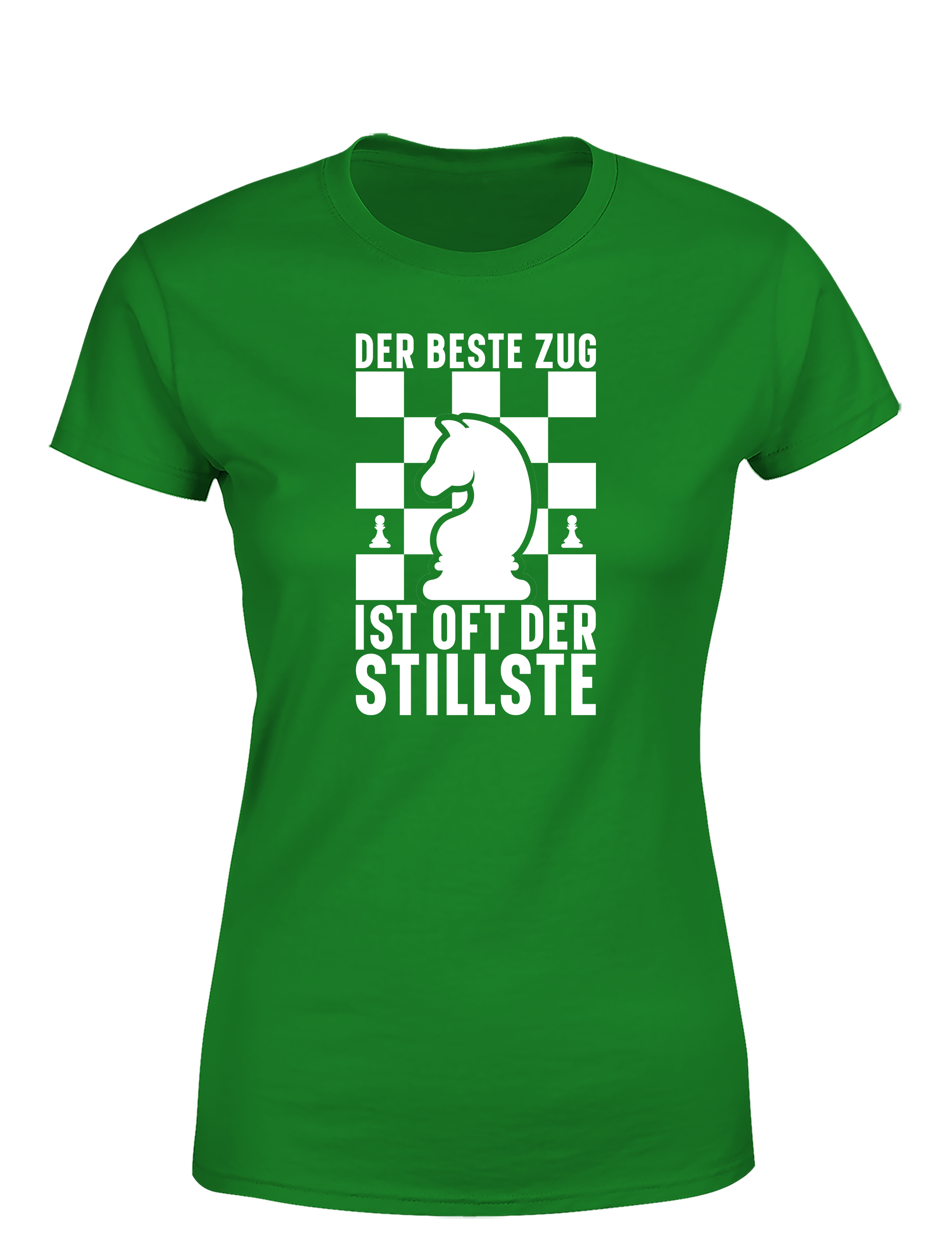 Der beste Zug ist oft der stillste – Damen T-Shirt im Retro Stil | Stylisches Damen Shirt für Schachspielerinnen, Turniere, Freizeit & Geschenkidee