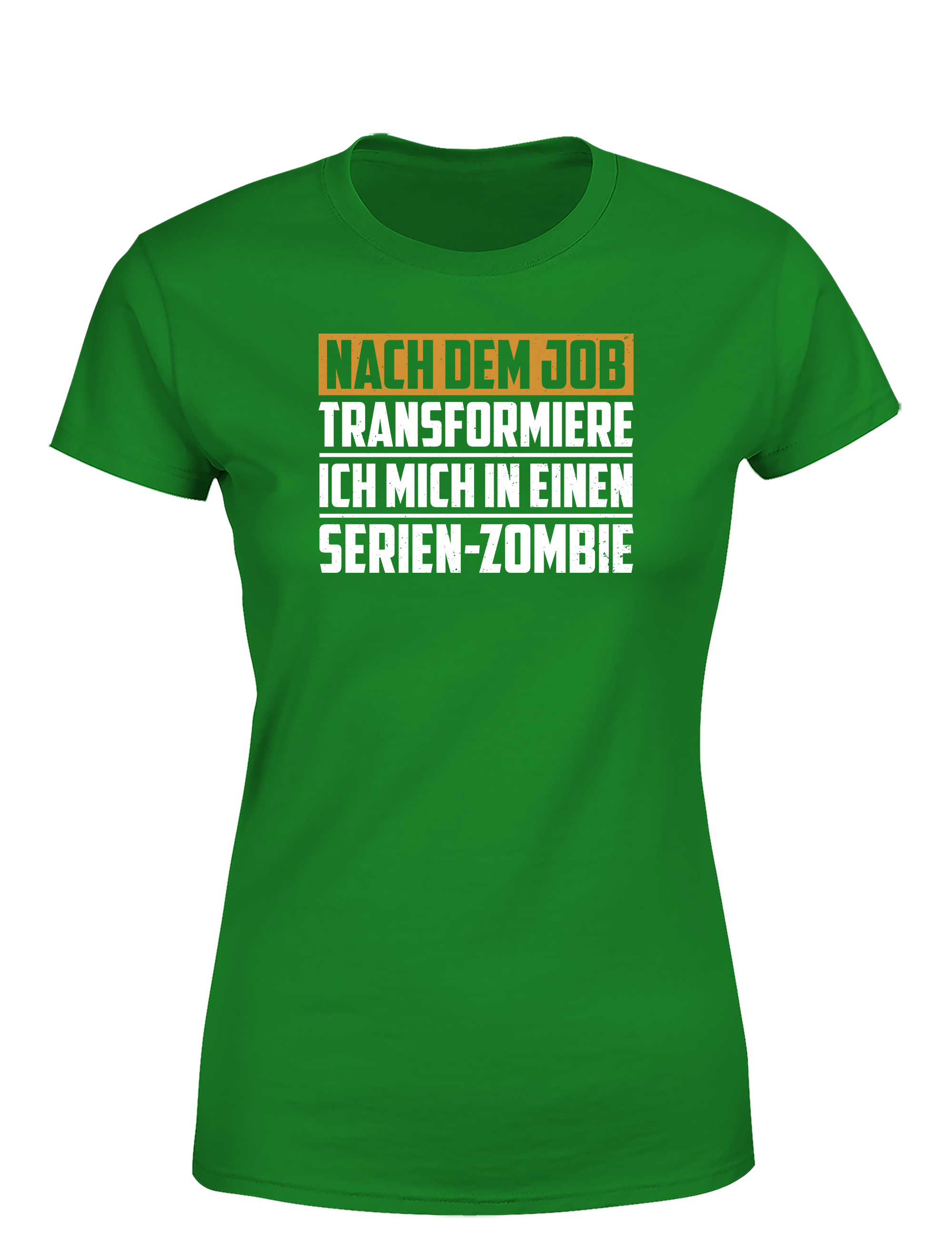 Nach dem Job Serien-Zombie – Damen T-Shirt | Lustiges Feierabend Shirt für Serienfans