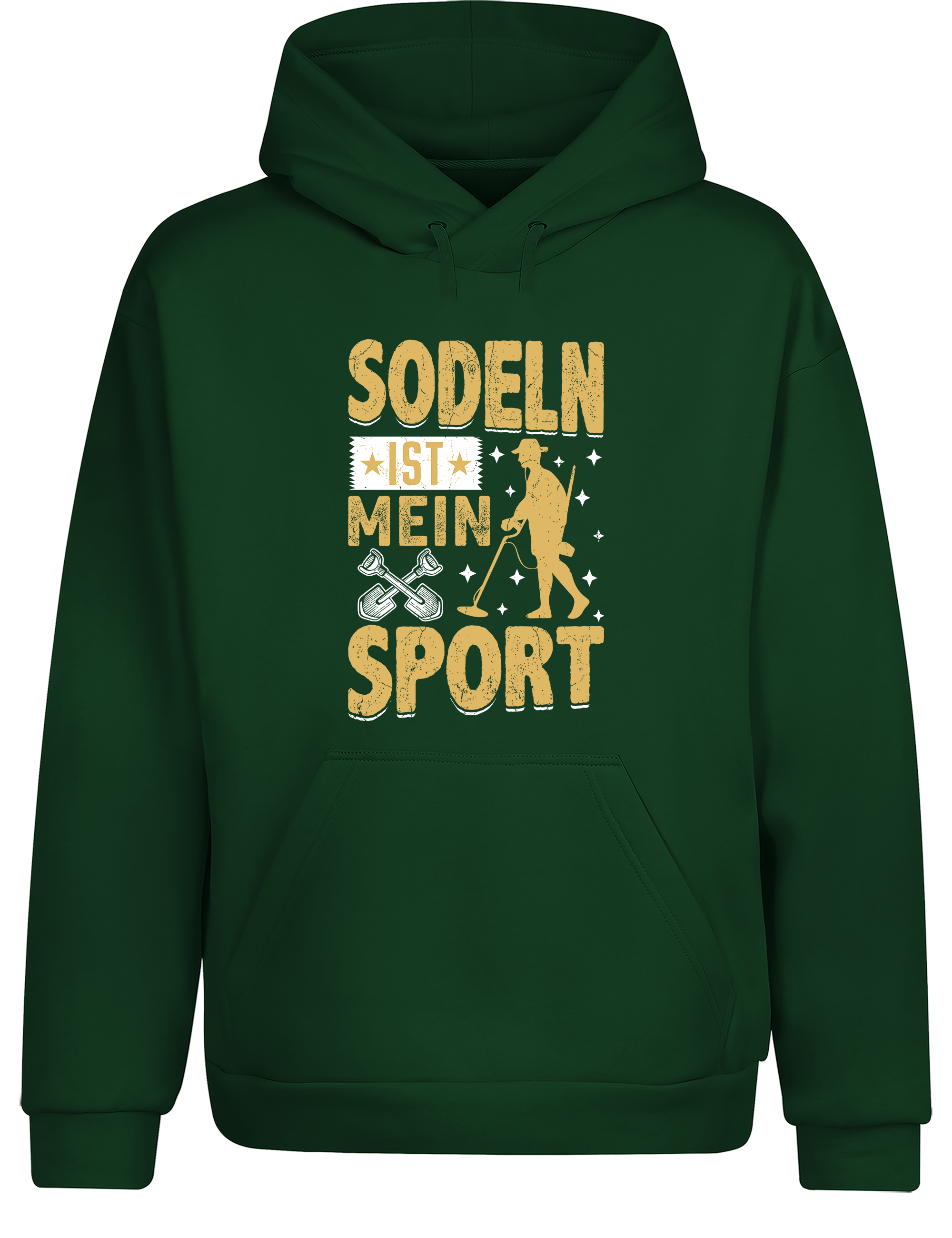 Sondeln ist mein Sport – Hoodie im Retro Stil | Lustiger Kapuzenpullover für Sondler, Schatzsuche & Freizeit