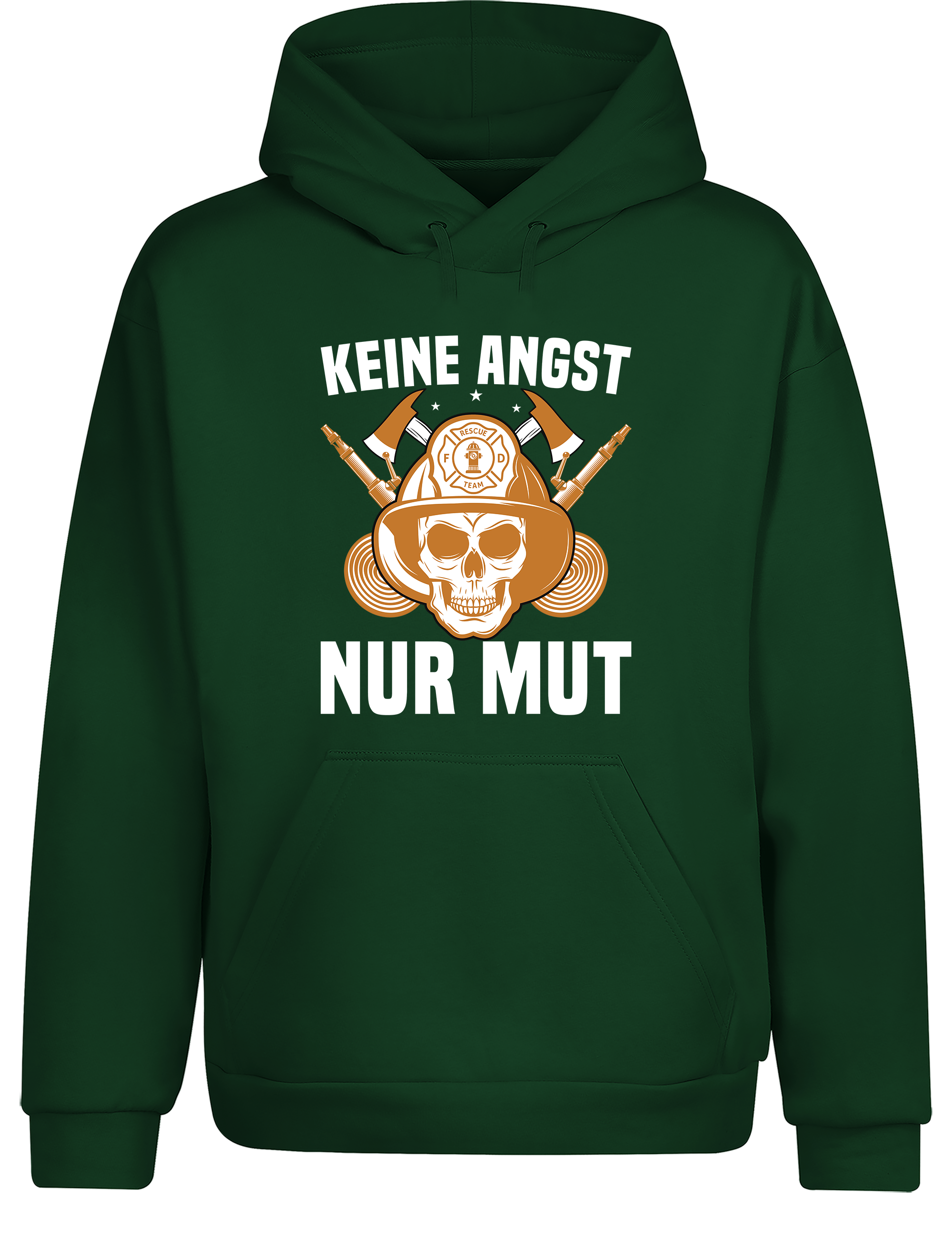 Unisex Hoodie Keine Angst Nur Mut | Feuerwehr Hoodie mit starkem Statement