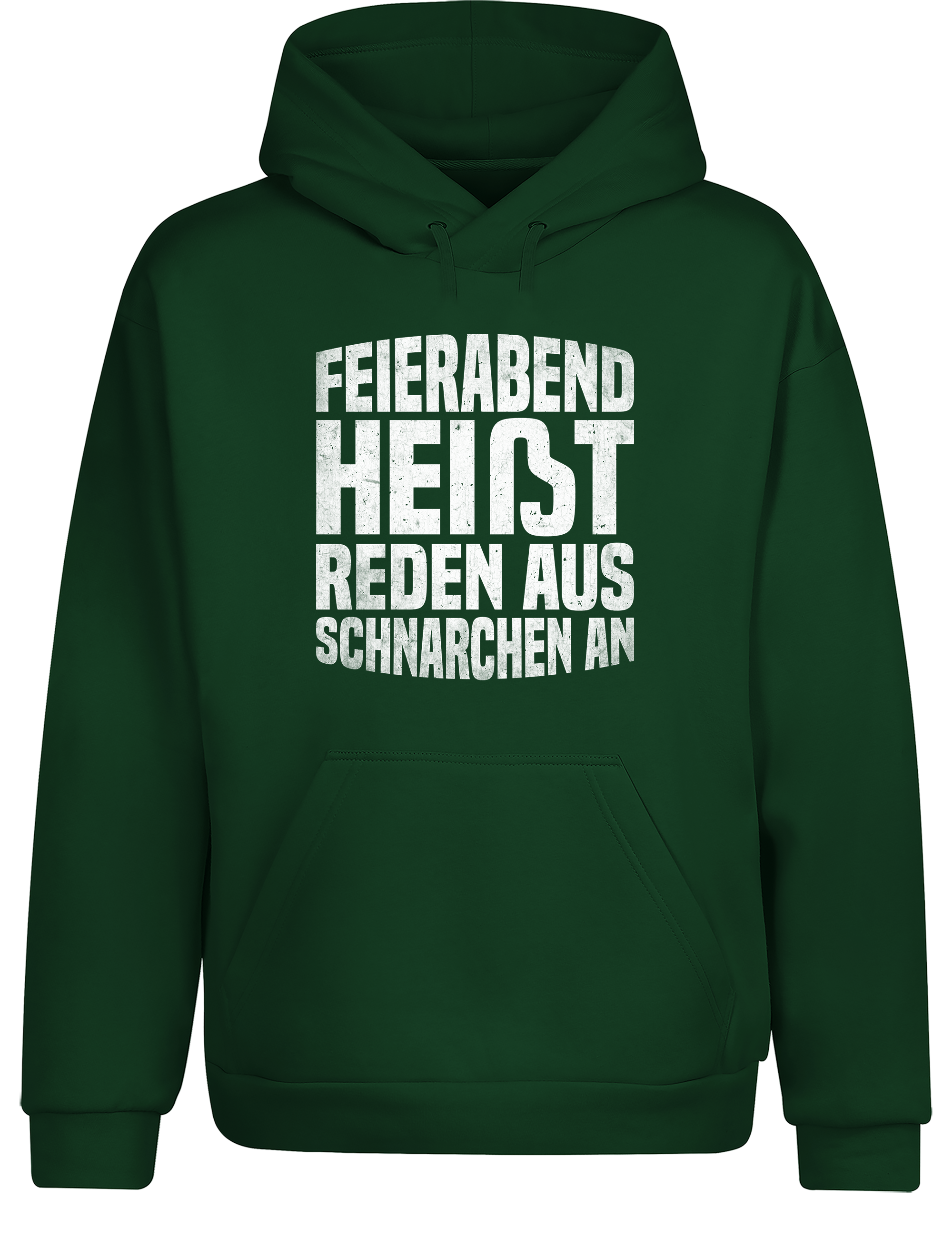 Feierabend Humor – Hoodie „Reden aus, Schnarchen an“ | Lustiger Kapuzenpullover für Couchhelden & Schlafkönige