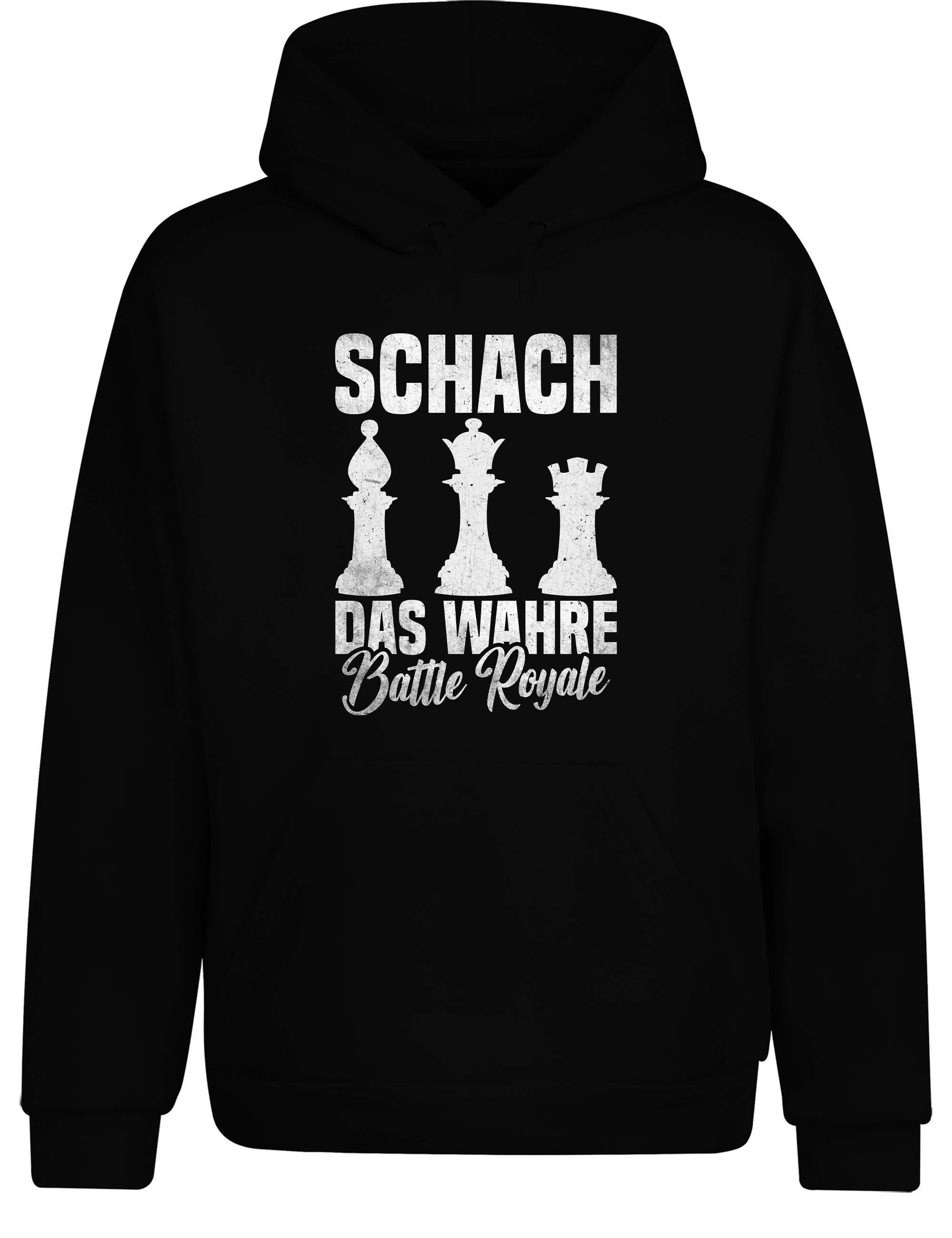 Schach das wahre Battle Royale – Hoodie im Retro-Stil | Perfekter Kapuzenpullover für Schachspieler, Turniere, Freizeit & als Geschenkidee