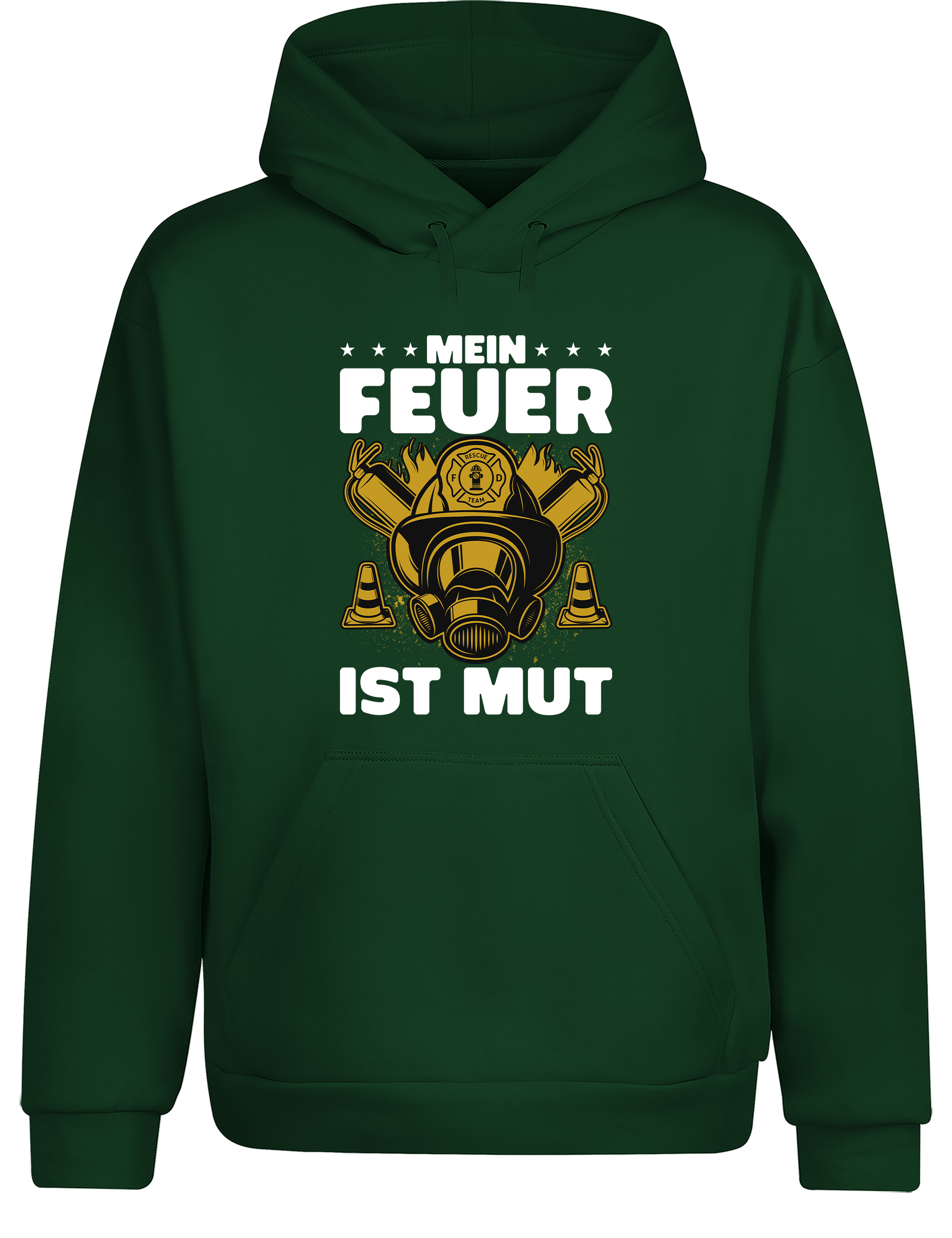 Unisex Hoodie Mein Feuer ist Mut | Feuerwehr Hoodie mit starkem Statement