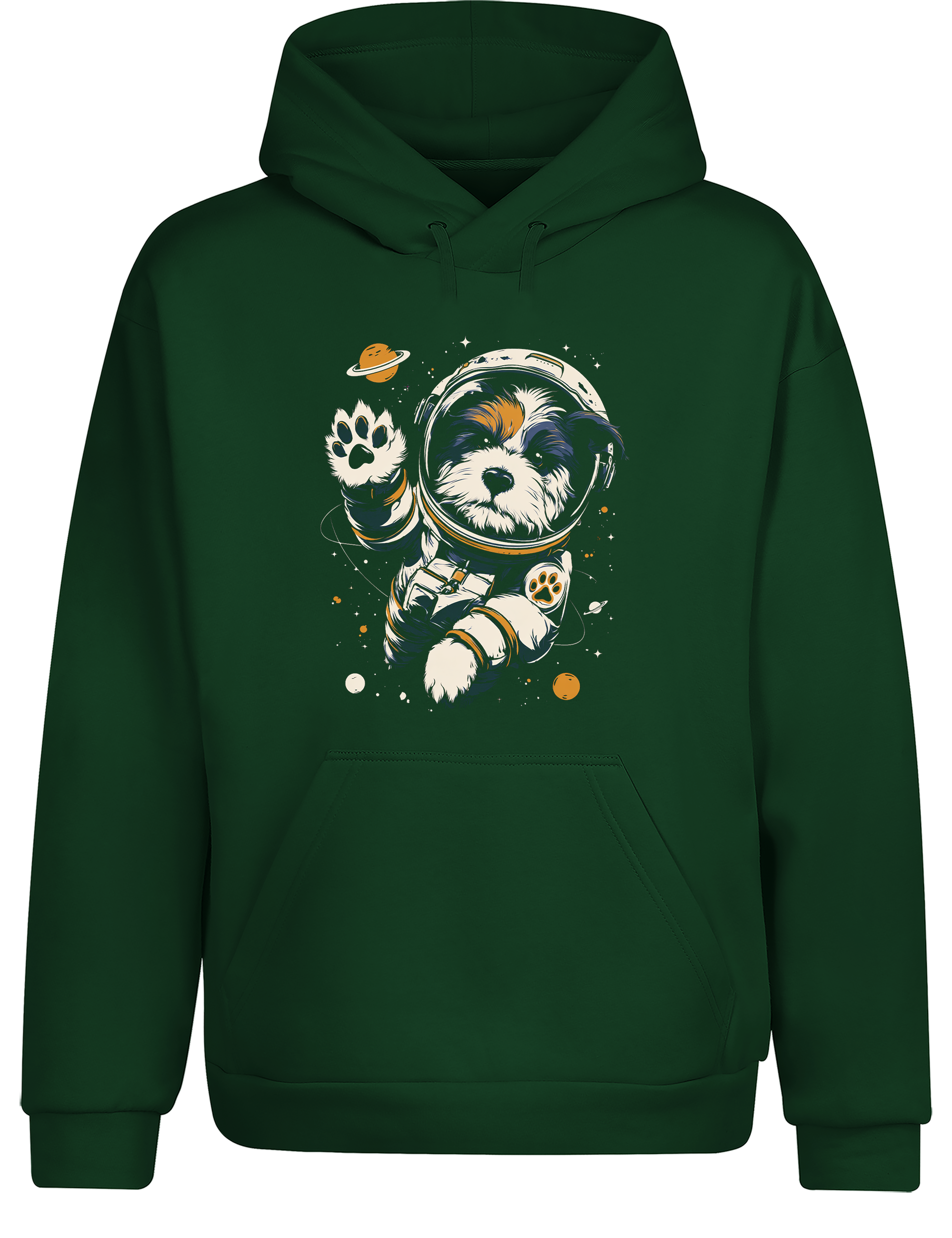 Unisex Hoodie Astronaut Hund im Weltall | Lustiger Space Hunde Hoodie