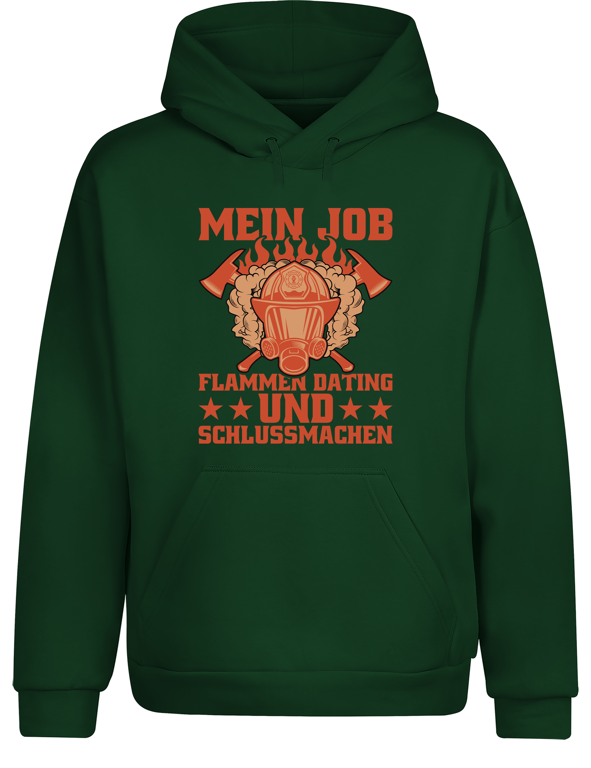Unisex Hoodie Mein Job Flammen Dating und Schlussmachen | Feuerwehr Hoodie lustig