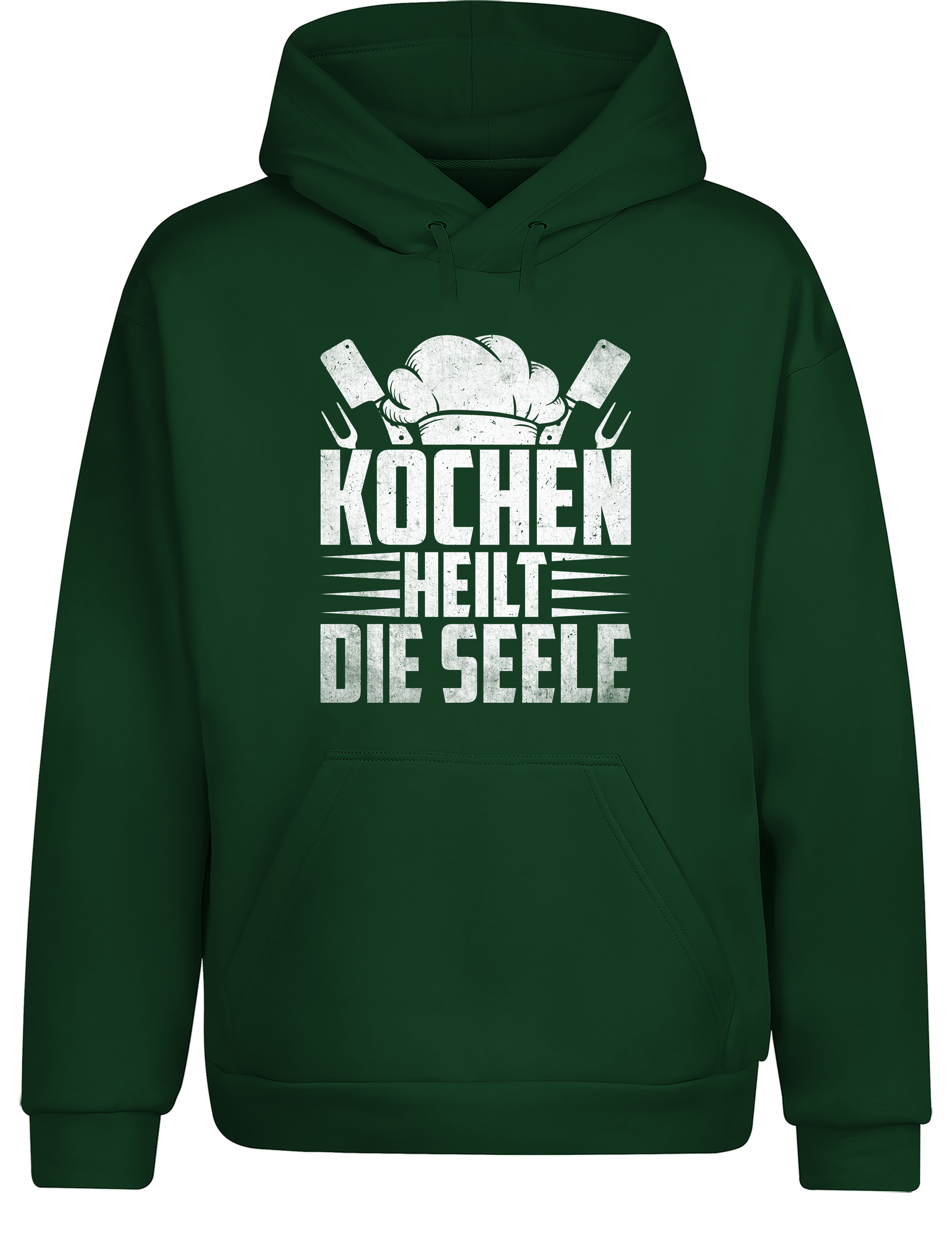 Unisex Hoodie „Kochen heilt die Seele“ | Gemütlicher Koch Hoodie für Küche & Freizeit