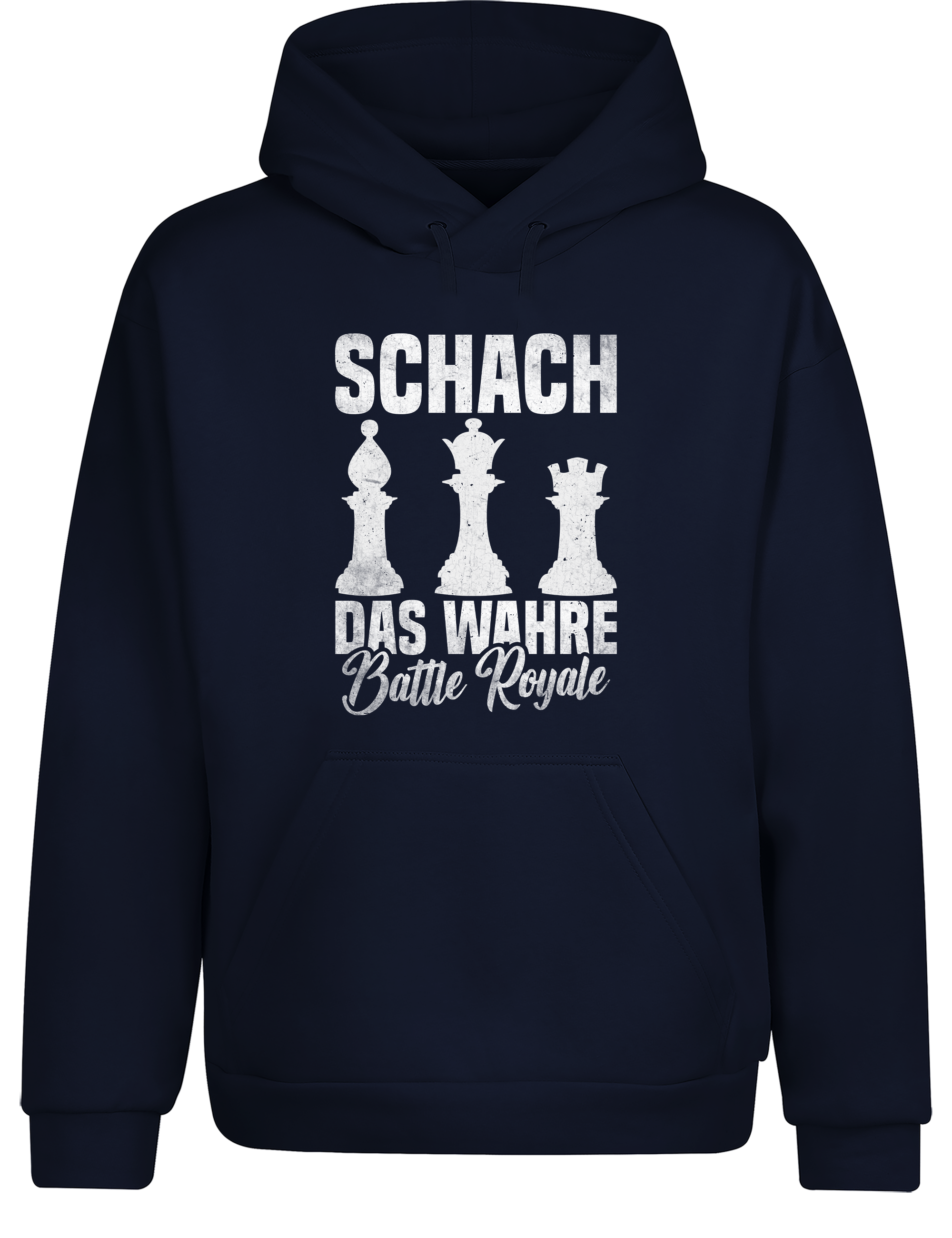 Schach das wahre Battle Royale – Hoodie im Retro-Stil | Perfekter Kapuzenpullover für Schachspieler, Turniere, Freizeit & als Geschenkidee