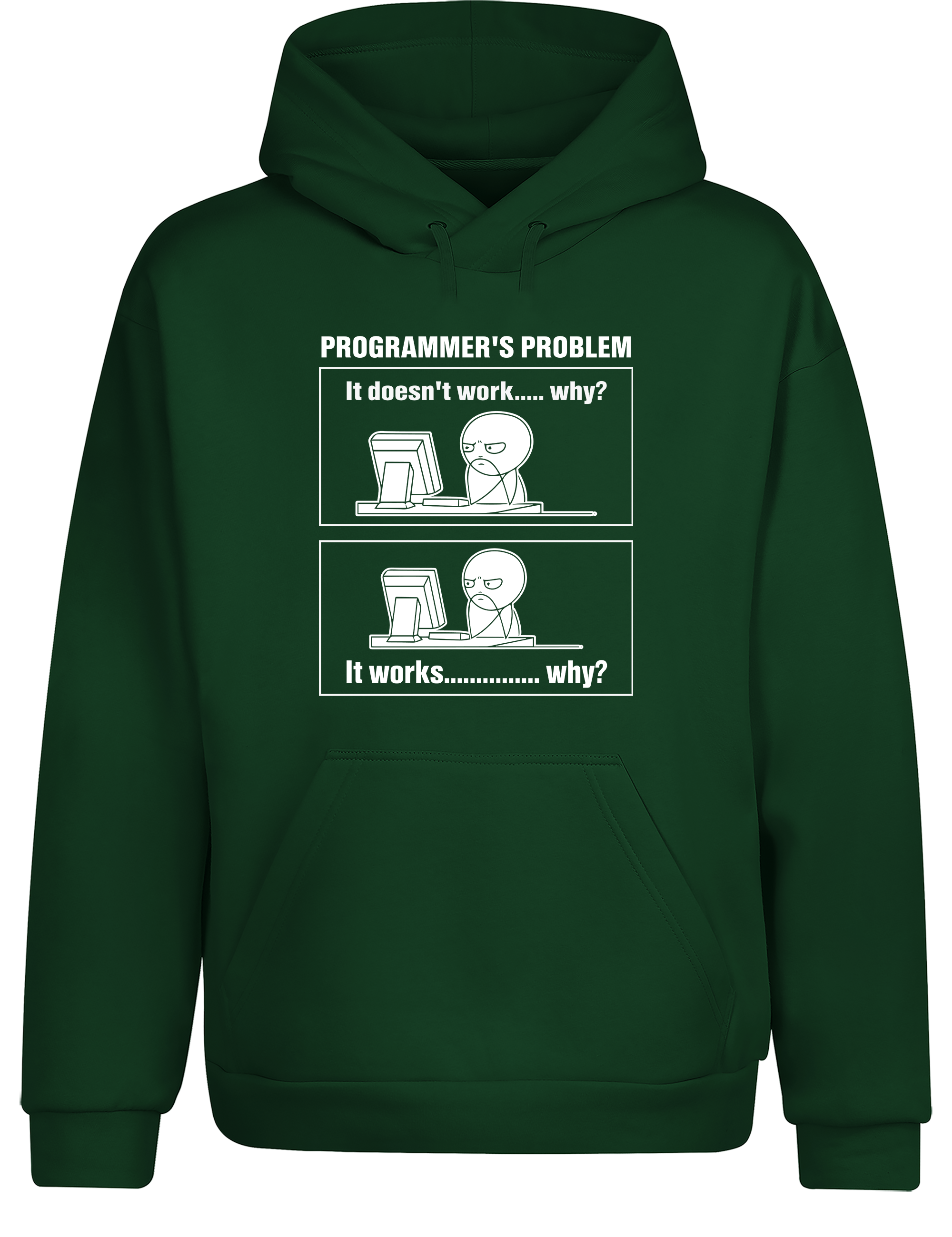Programmer’s Problem – Hoodie im Retro Stil | Lustiger Kapuzenpullover für Entwickler, Coder & IT-Fans