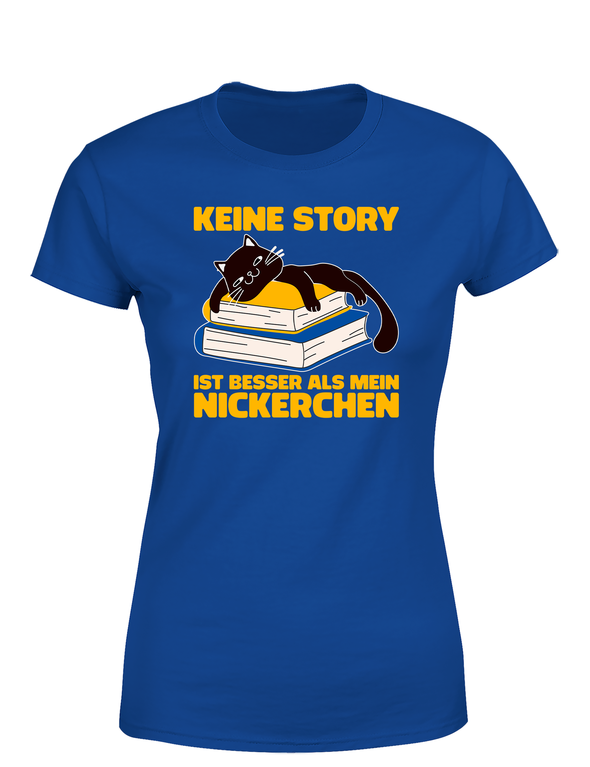 Keine Story ist besser als mein Nickerchen – Damen T-Shirt im Retro Stil | Lustiges Shirt für Leserinnen, Bibliothek & Geschenkidee