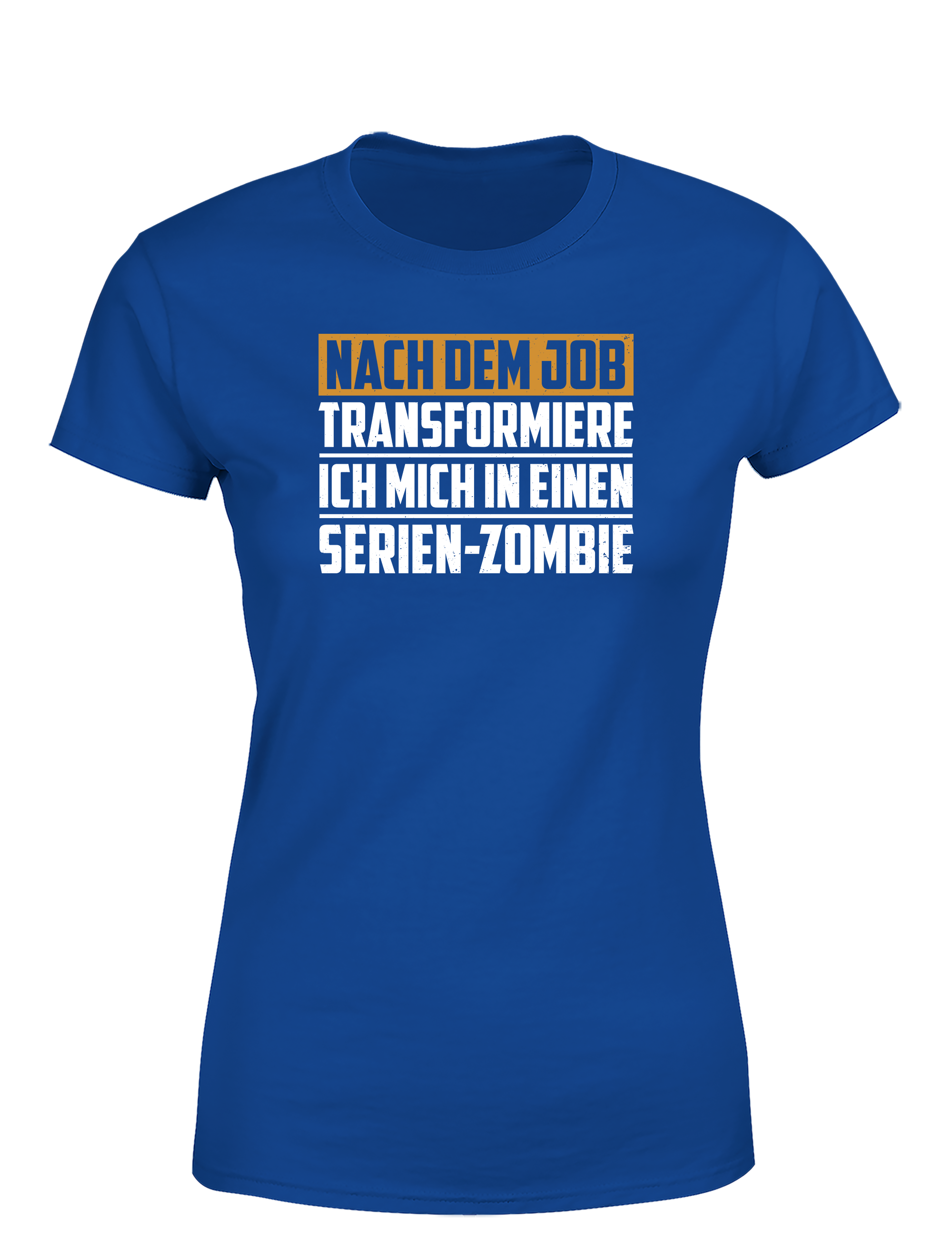 Nach dem Job Serien-Zombie – Damen T-Shirt | Lustiges Feierabend Shirt für Serienfans