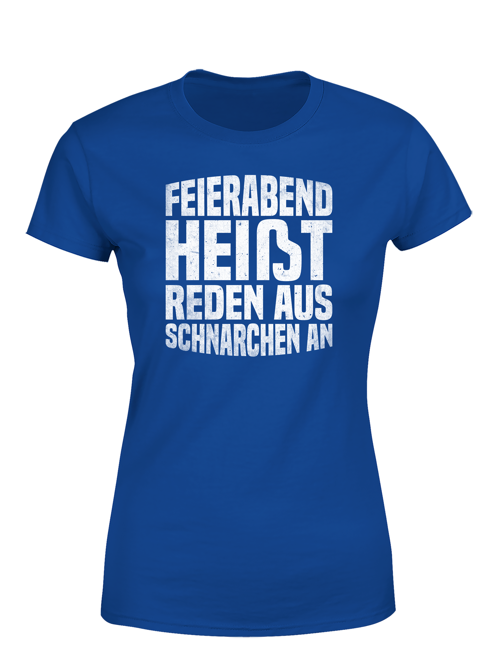 Feierabend Humor – Damen T-Shirt „Reden aus, Schnarchen an“ | Lustiges Shirt für Büroqueens & Schlafprinzessinnen