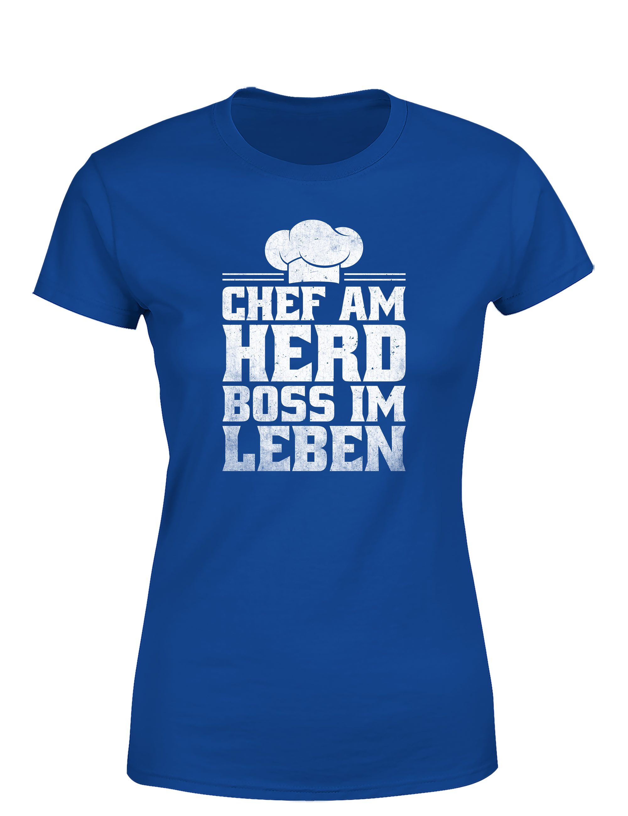 Damen T-Shirt „Chef am Herd Boss im Leben“ | Lustiges Koch Shirt für selbstbewusste Frauen