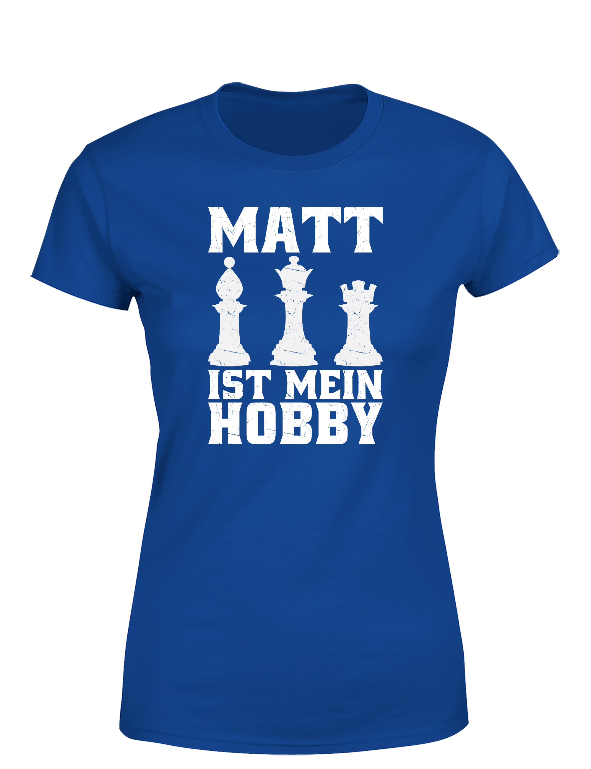 Matt ist mein Hobby – Damen T-Shirt im Retro Stil | Perfektes Damen Shirt für Schachspieler, Turniere, Freizeit & Geschenkidee