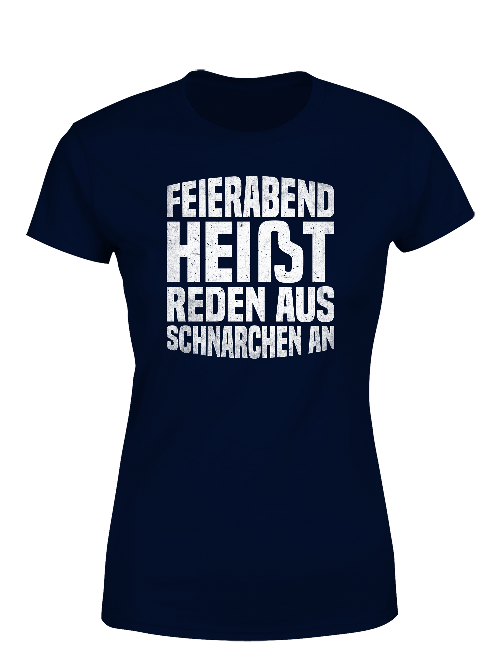 Feierabend Humor – Damen T-Shirt „Reden aus, Schnarchen an“ | Lustiges Shirt für Büroqueens & Schlafprinzessinnen
