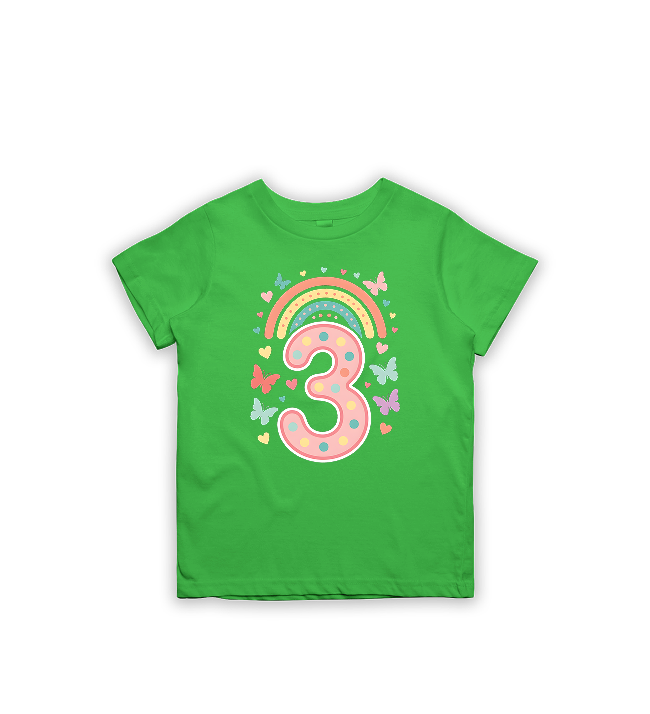 3. Geburtstag Regenbogen Kinder T-Shirt
