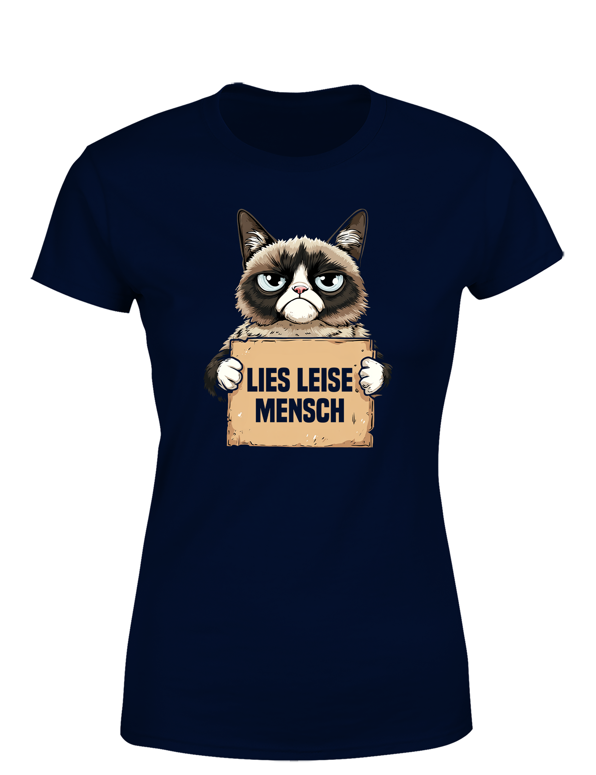Lies leise Mensch – Damen T-Shirt im Retro Stil | Perfektes Damen Shirt für Leseratten, Bücherfreundinnen & Geschenkidee