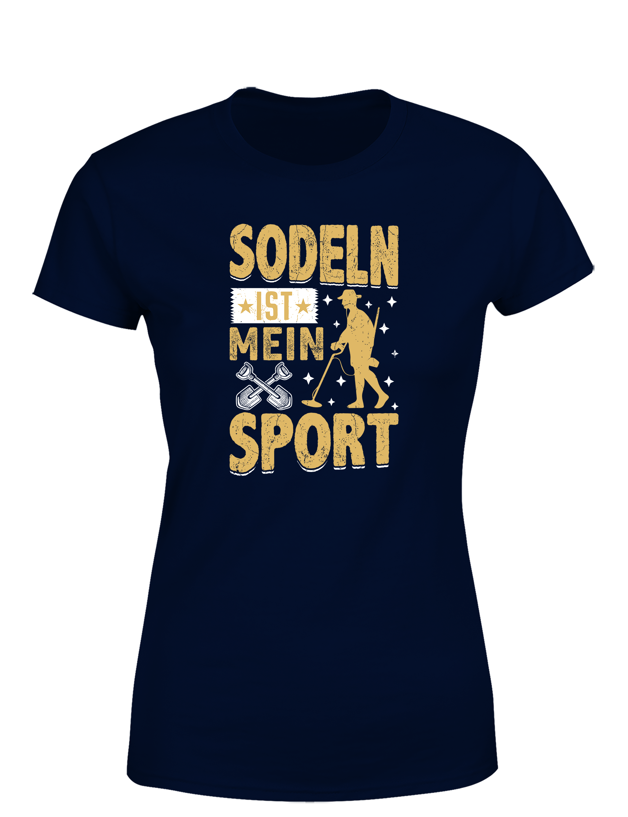 Sondeln ist mein Sport – Damen T-Shirt im Retro Stil | Lustiges Shirt für Schatzsucherinnen, Freizeit & Geschenkidee