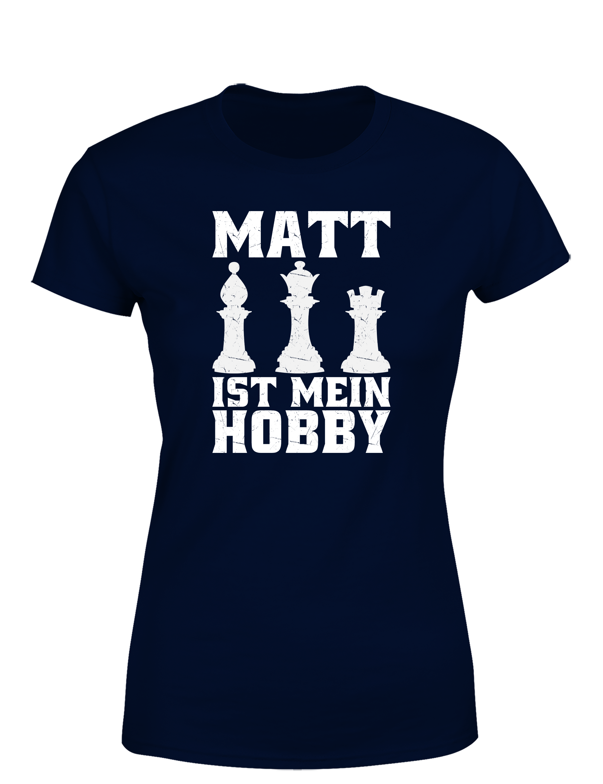 Matt ist mein Hobby – Damen T-Shirt im Retro Stil | Perfektes Damen Shirt für Schachspieler, Turniere, Freizeit & Geschenkidee