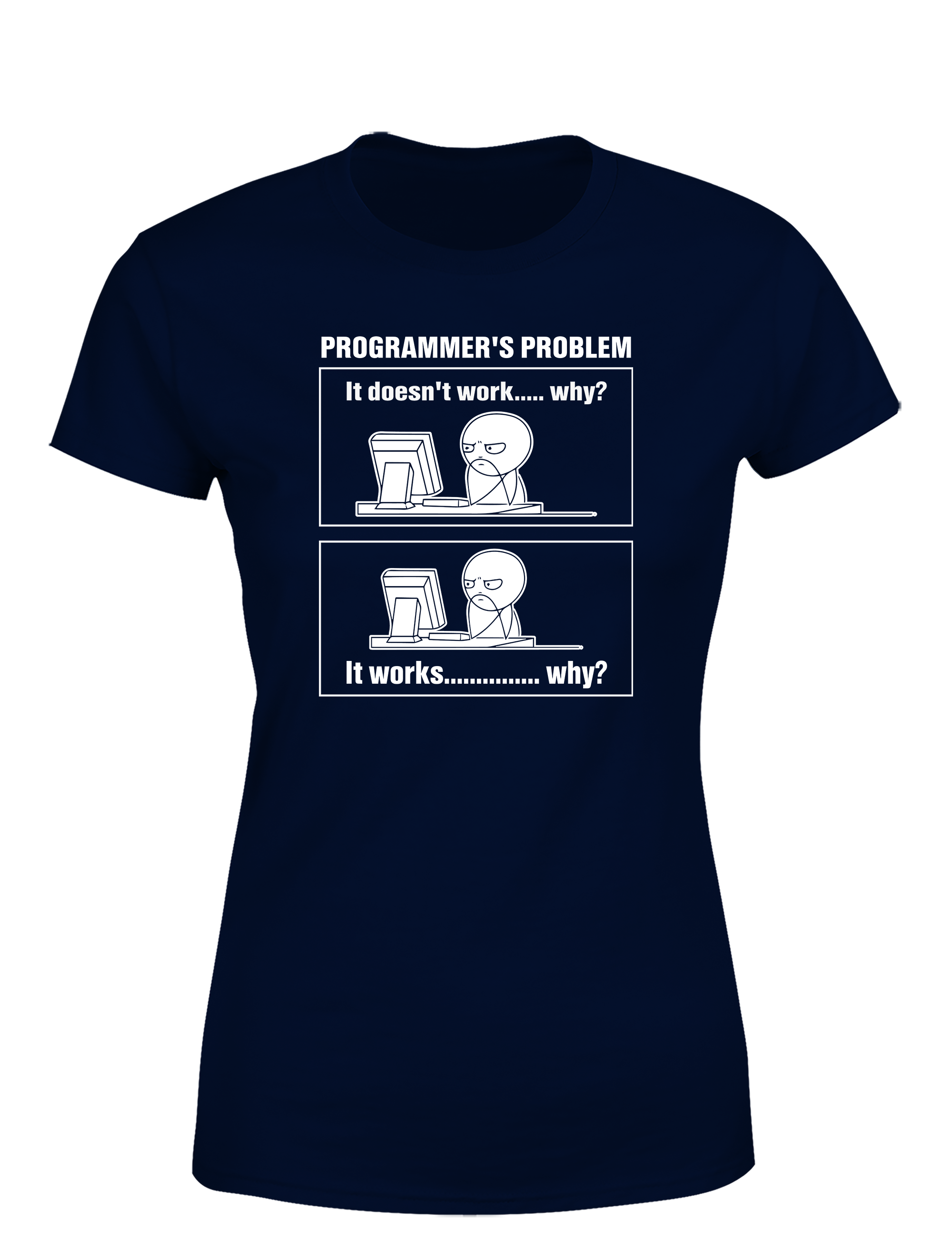 Programmer’s Problem – Damen T-Shirt im Retro Stil | Lustiges Nerd Shirt für Entwicklerinnen, Coderinnen & IT-Fans