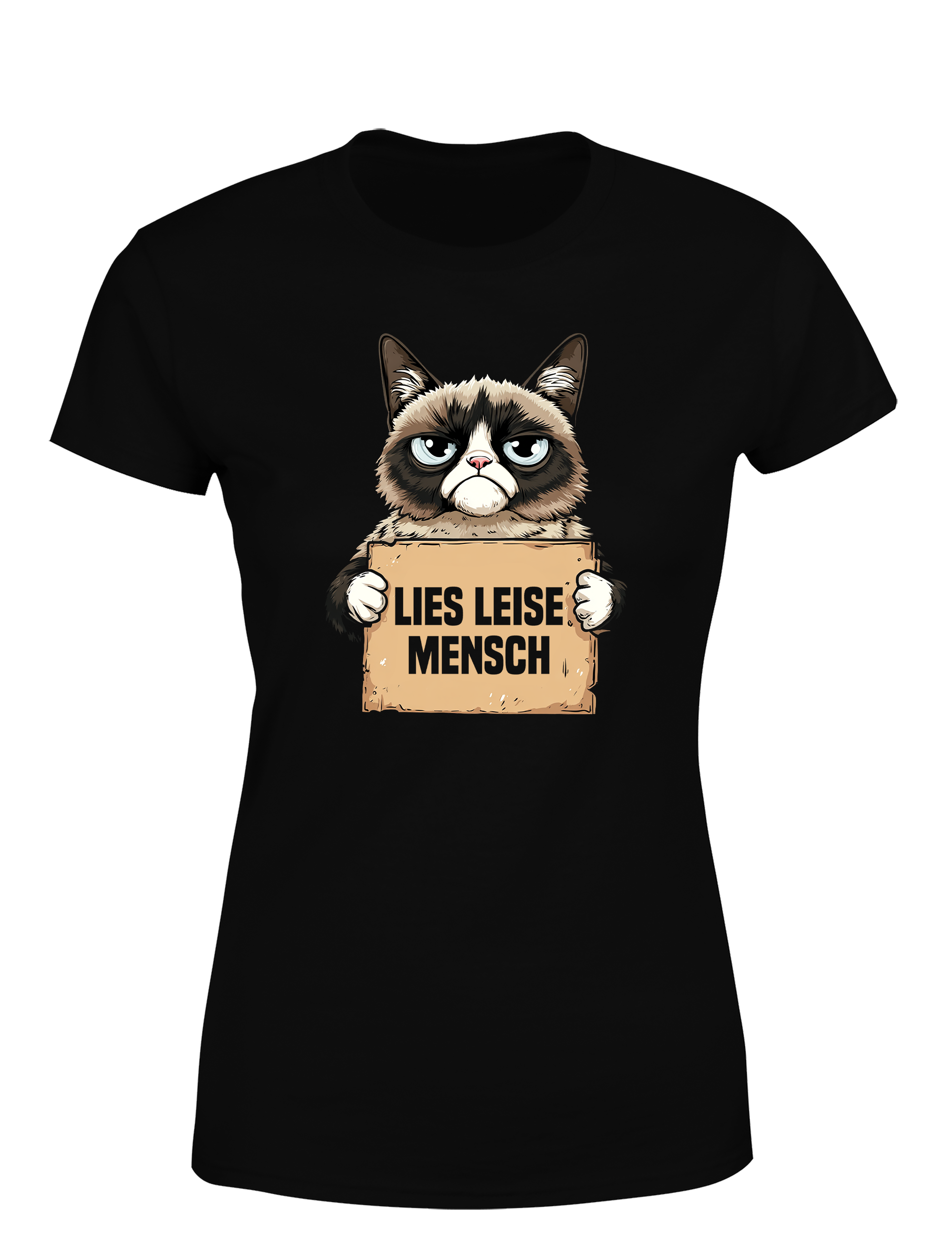 Lies leise Mensch – Damen T-Shirt im Retro Stil | Perfektes Damen Shirt für Leseratten, Bücherfreundinnen & Geschenkidee