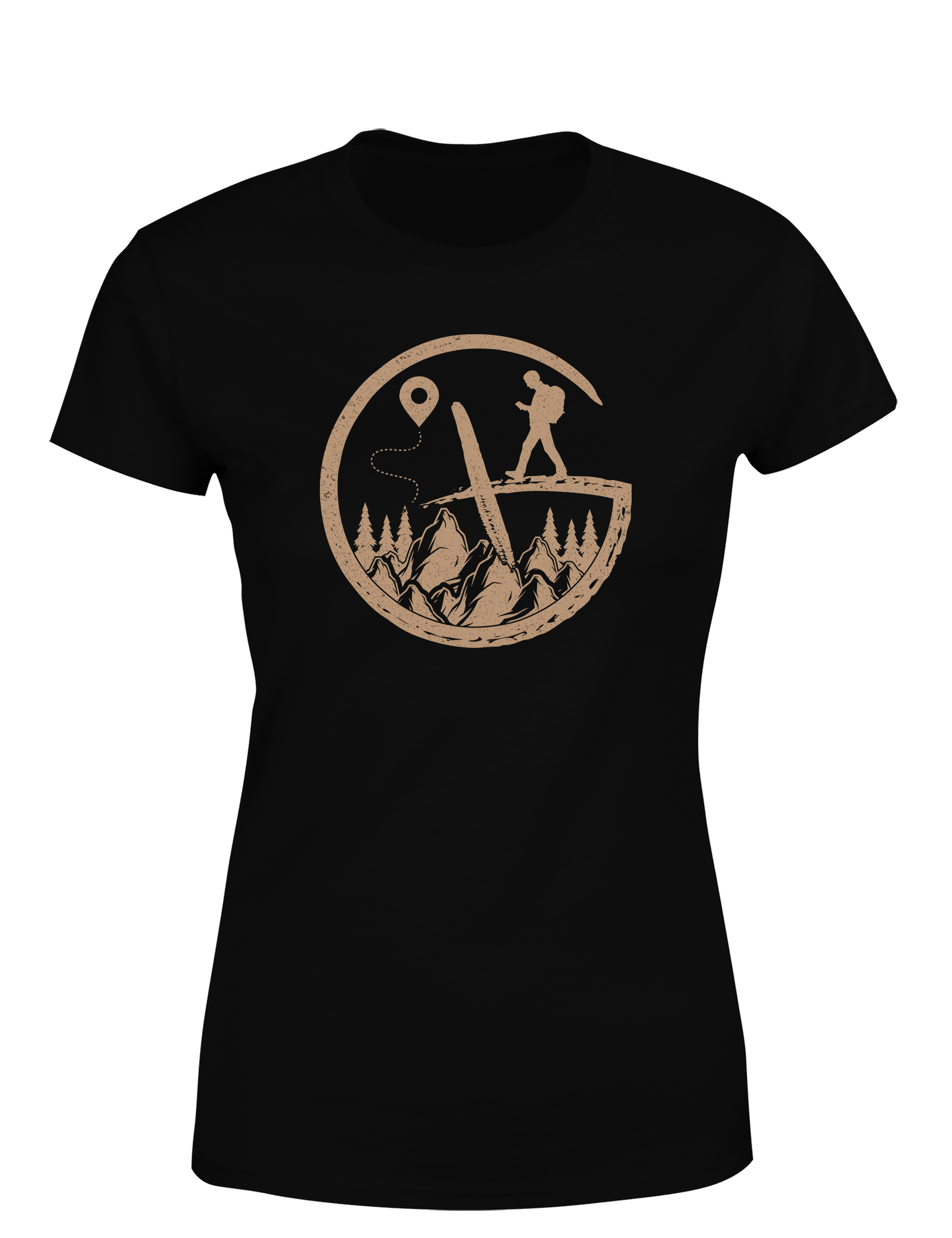Geocaching Abenteuer – Damen T-Shirt | Stylisches Outdoor Shirt für Geocacherinnen, Wanderinnen & Naturfans